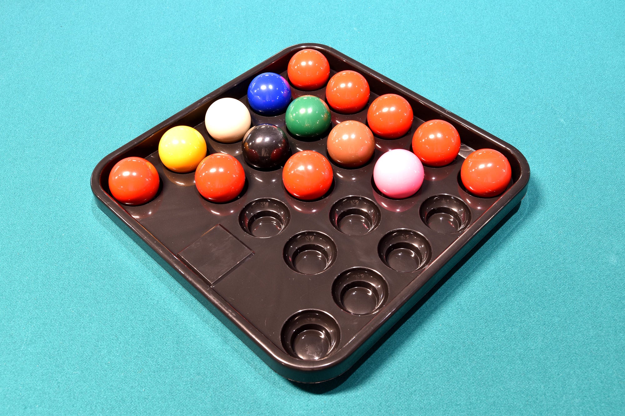 Balltablett für 22 Snookerkugeln (52 mm)