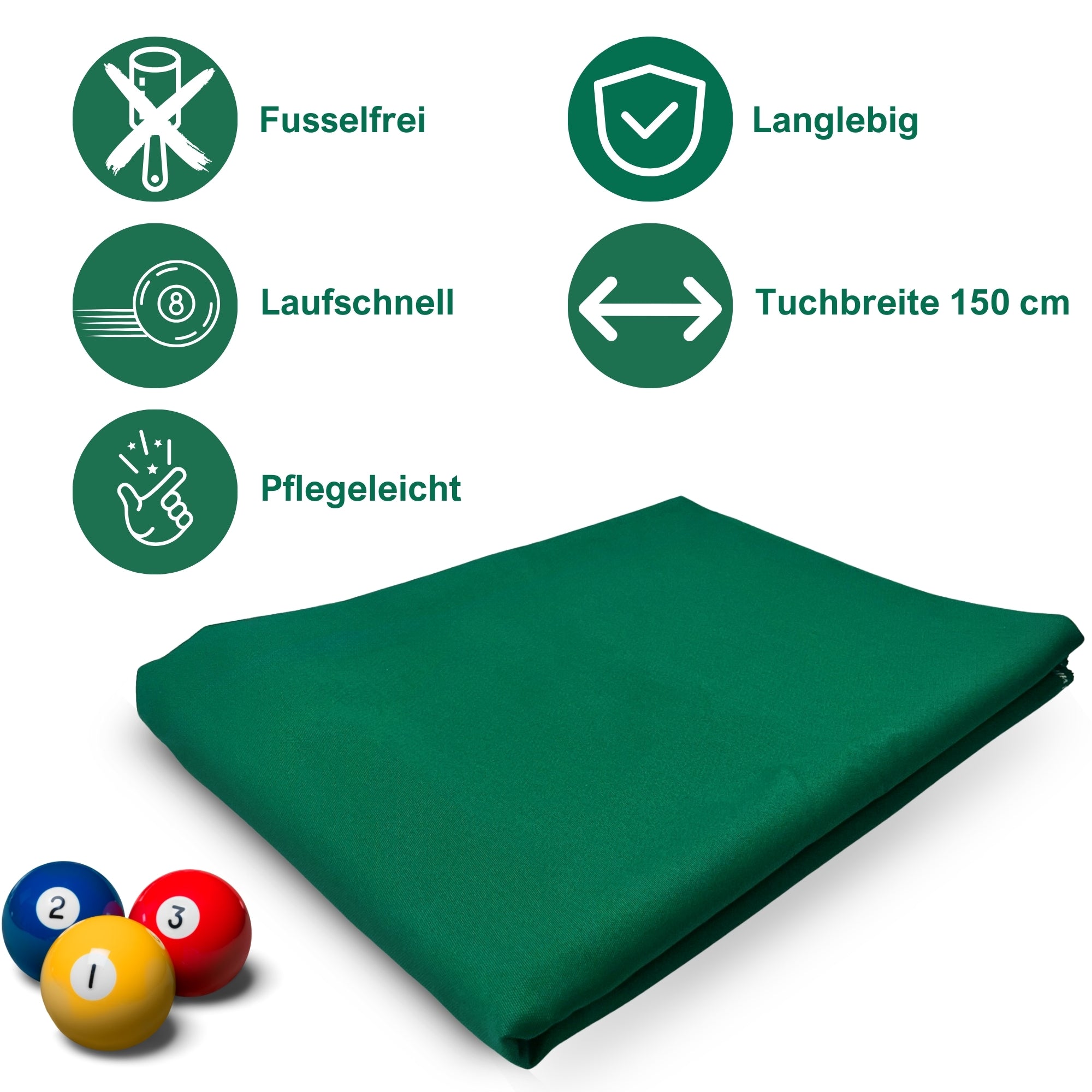 Billardtuch Arizona gelb-grün , Tuchbreite 150cm