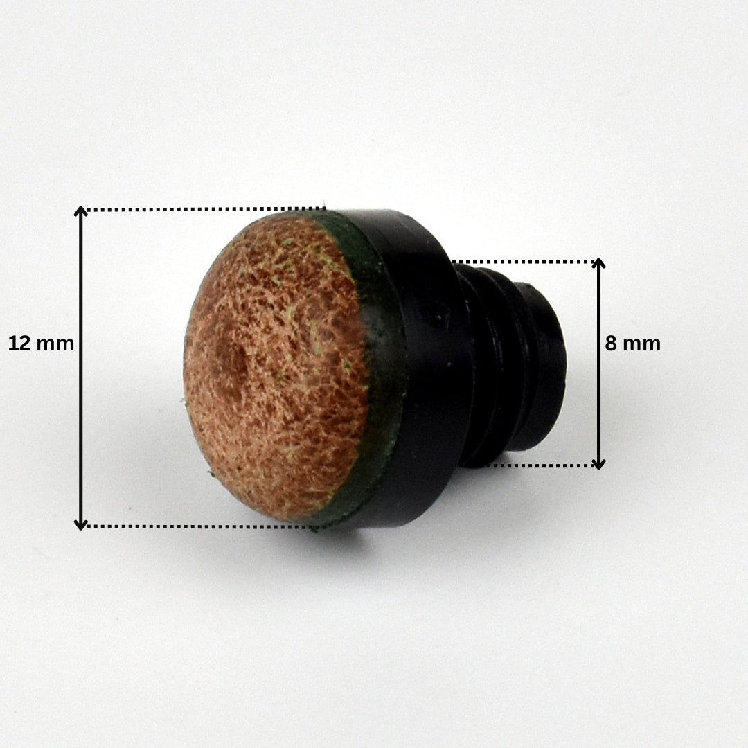 Billard Queue Schraubleder 12 mm M 8 (10 St.)