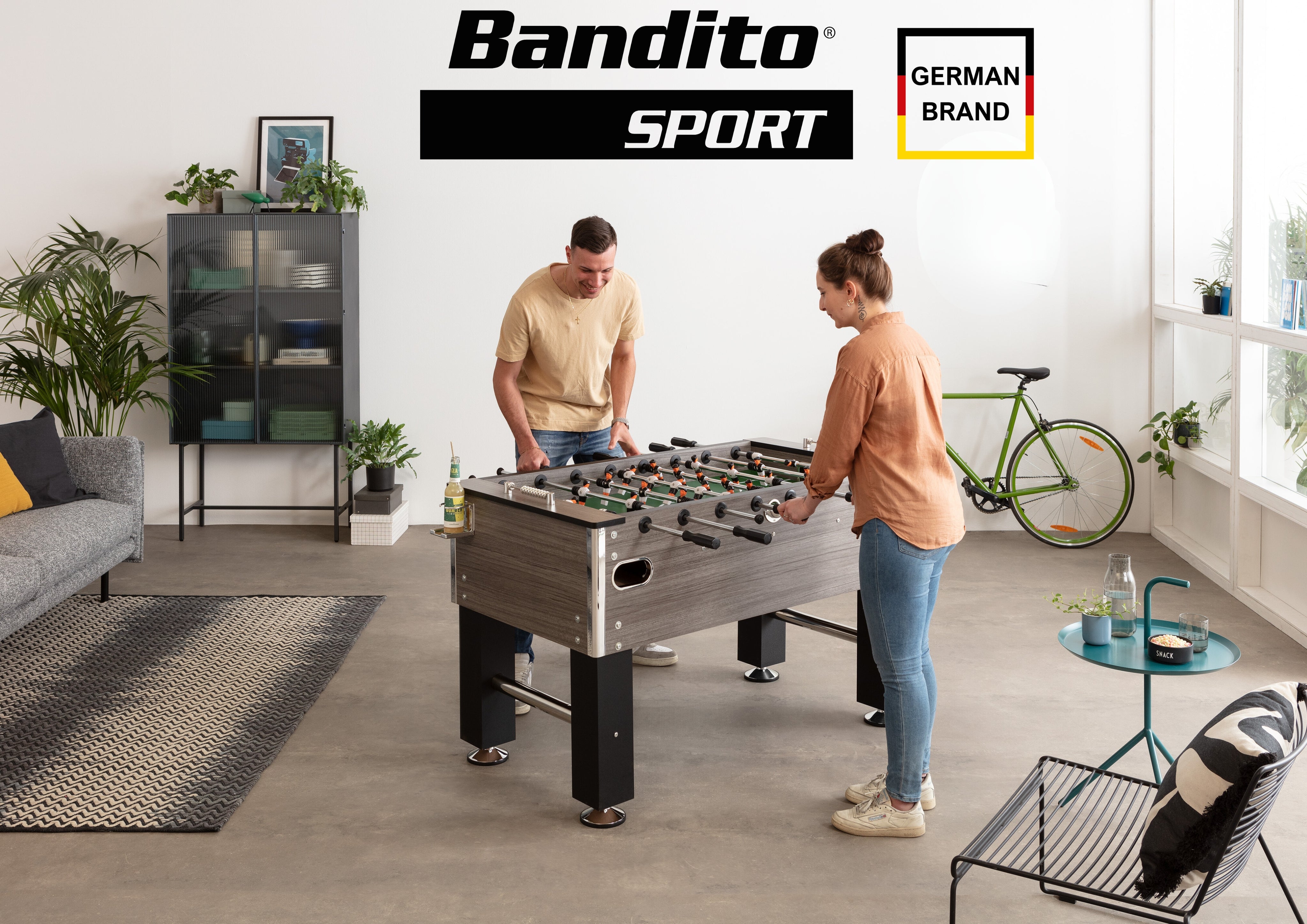 Tischkicker Profi Soccer Deluxe - Holzdekor