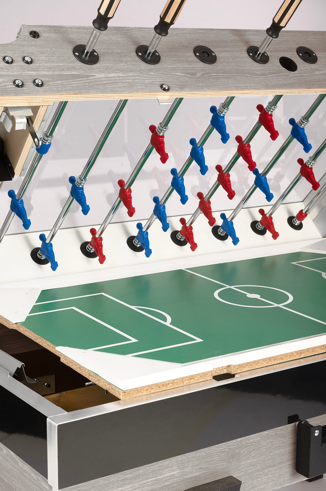 Tischkicker - Garlando Coperto Münz/Glas 1,- €