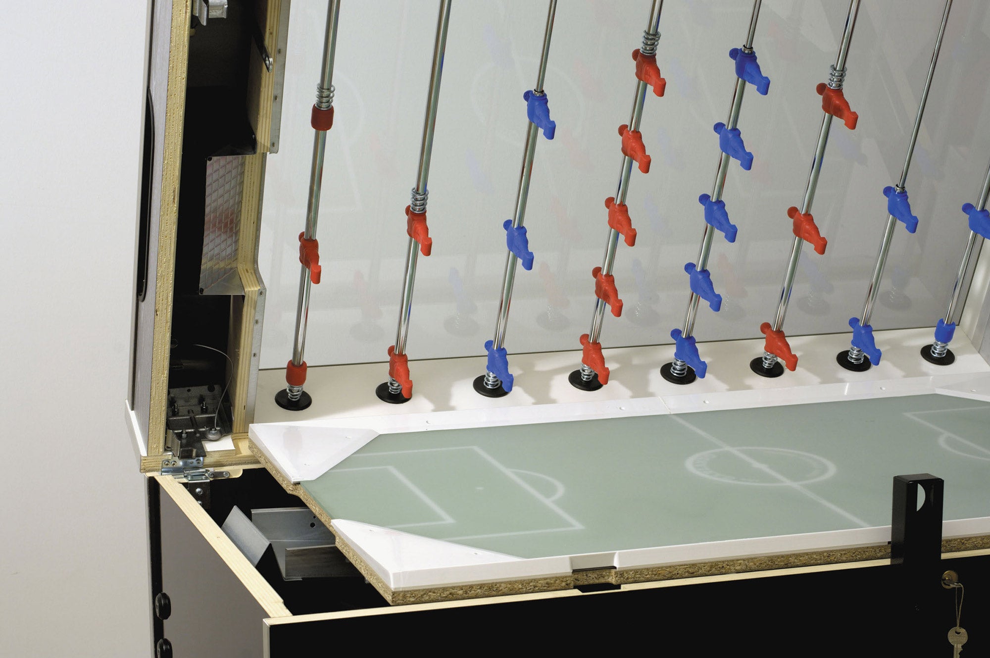 Tischkicker - Garlando Olympic Silver Münz/Glas 1,- €