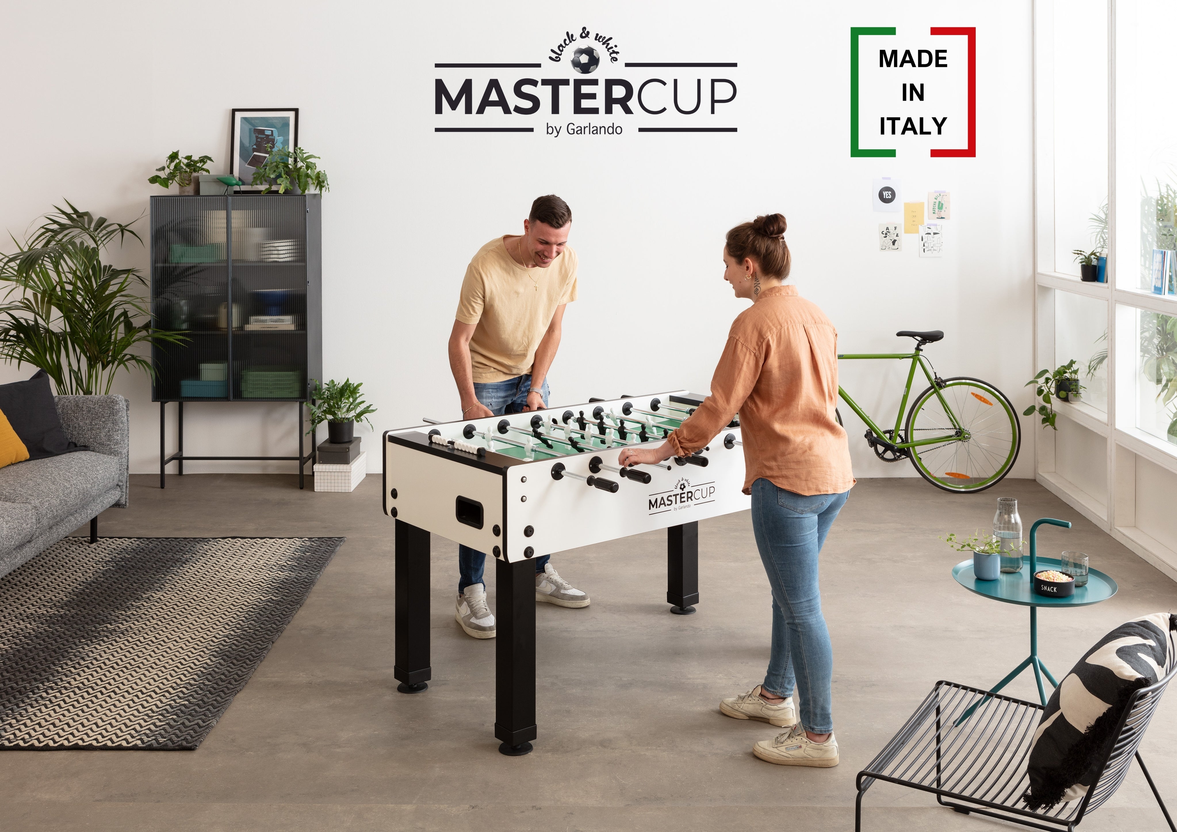 Tischkicker - Garlando MasterCup Black & White