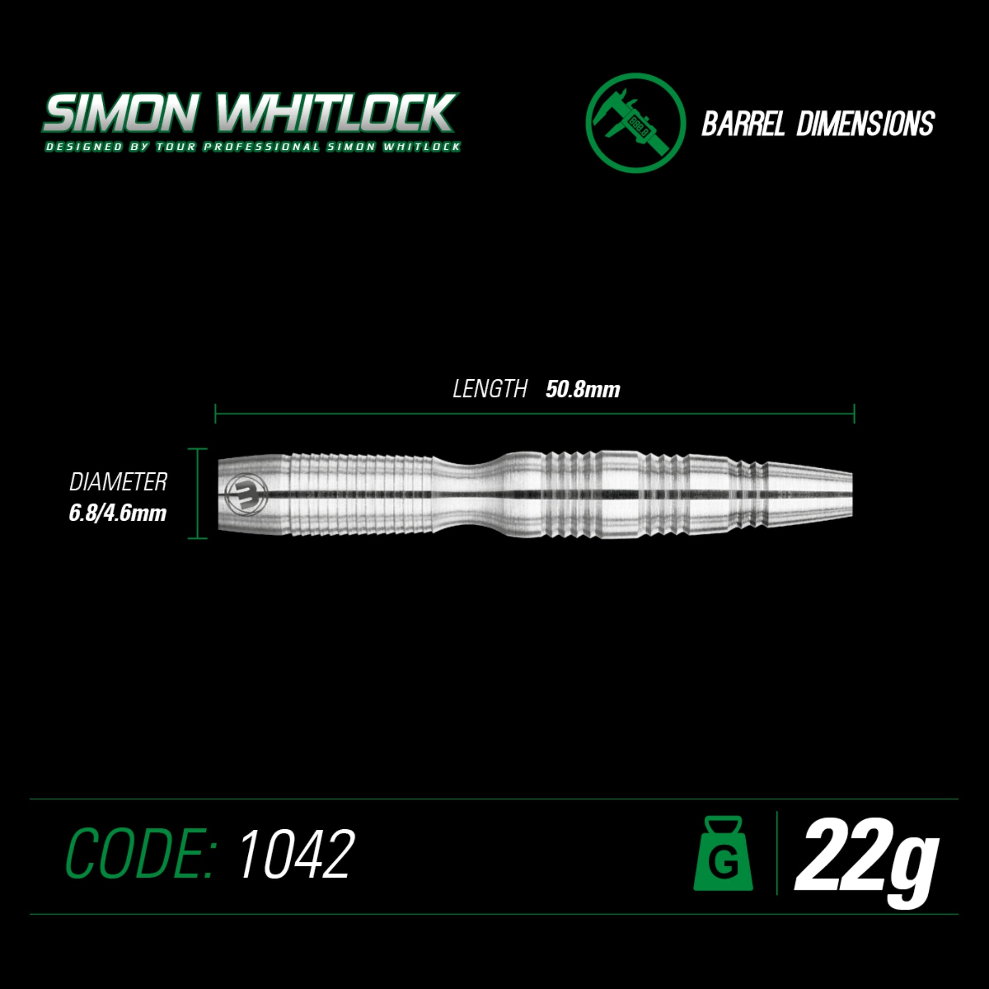 Winmau - Steeldart - Simon Whitlock Silver