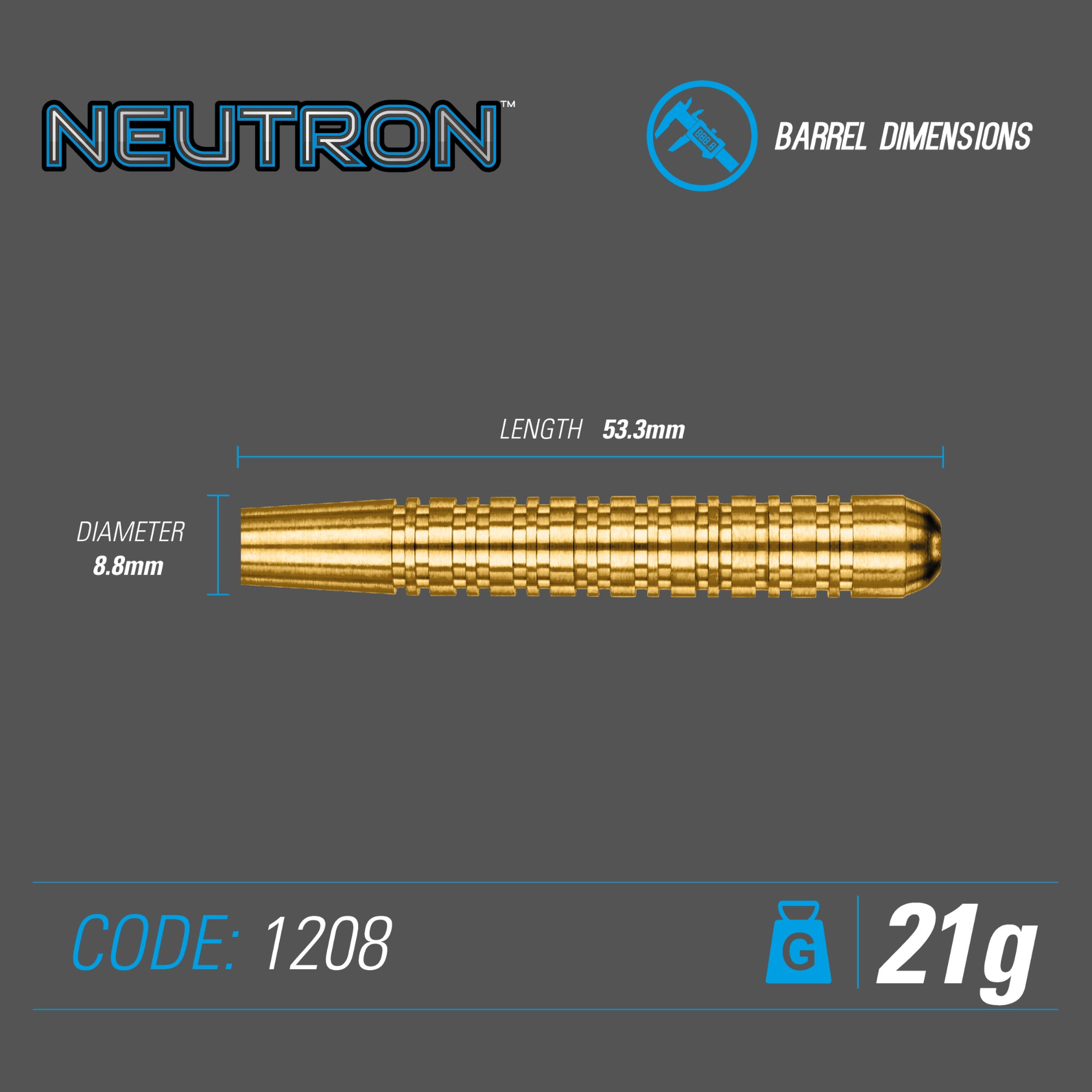 Winmau - Steeldart - Neutron Brass