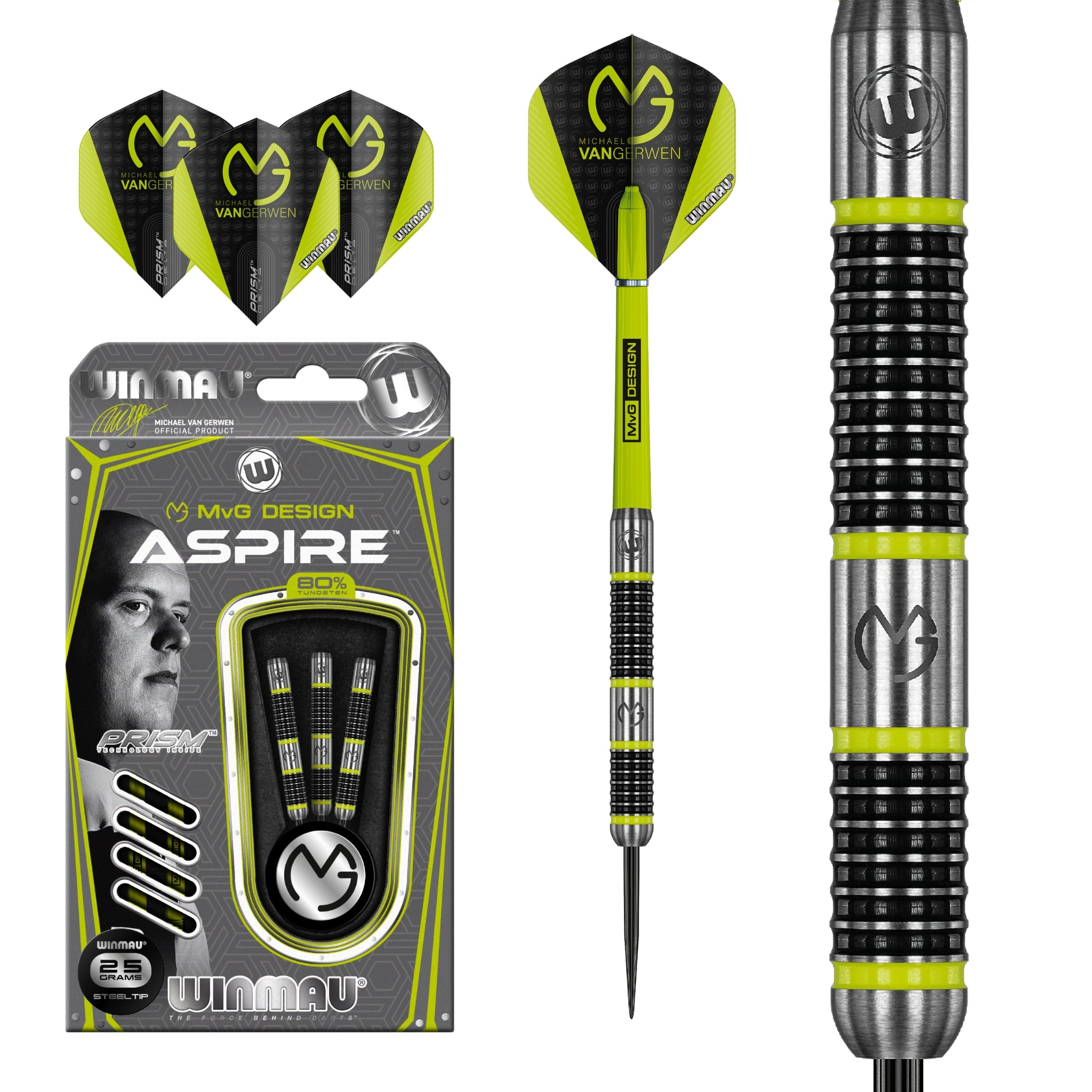 Winmau - Steeldart - MvG Aspire