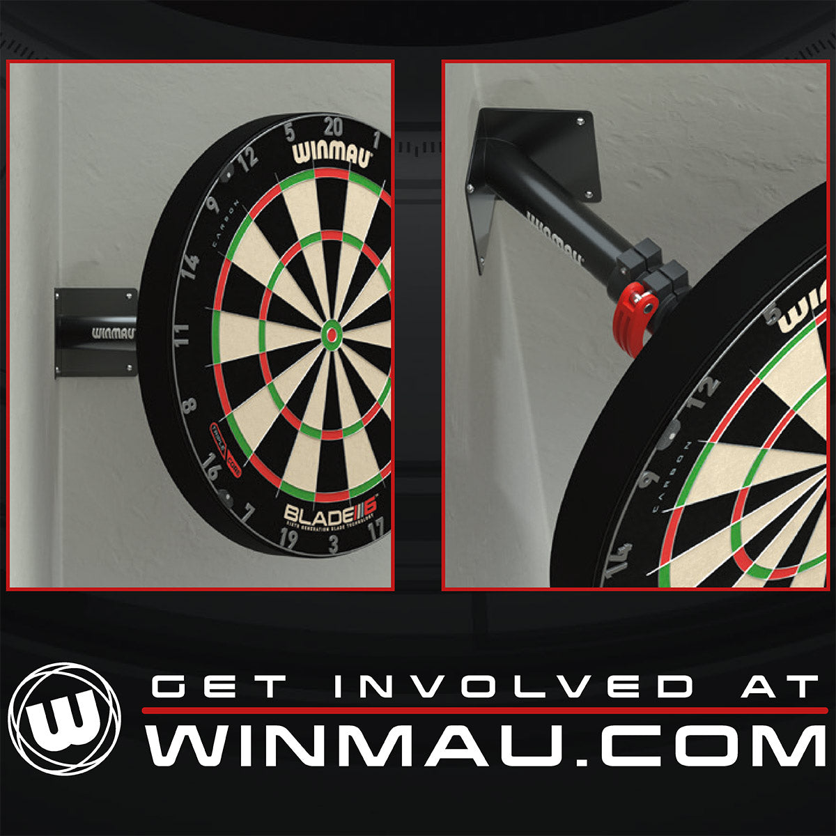 Winmau - Wandhalterung - Edge Bracket