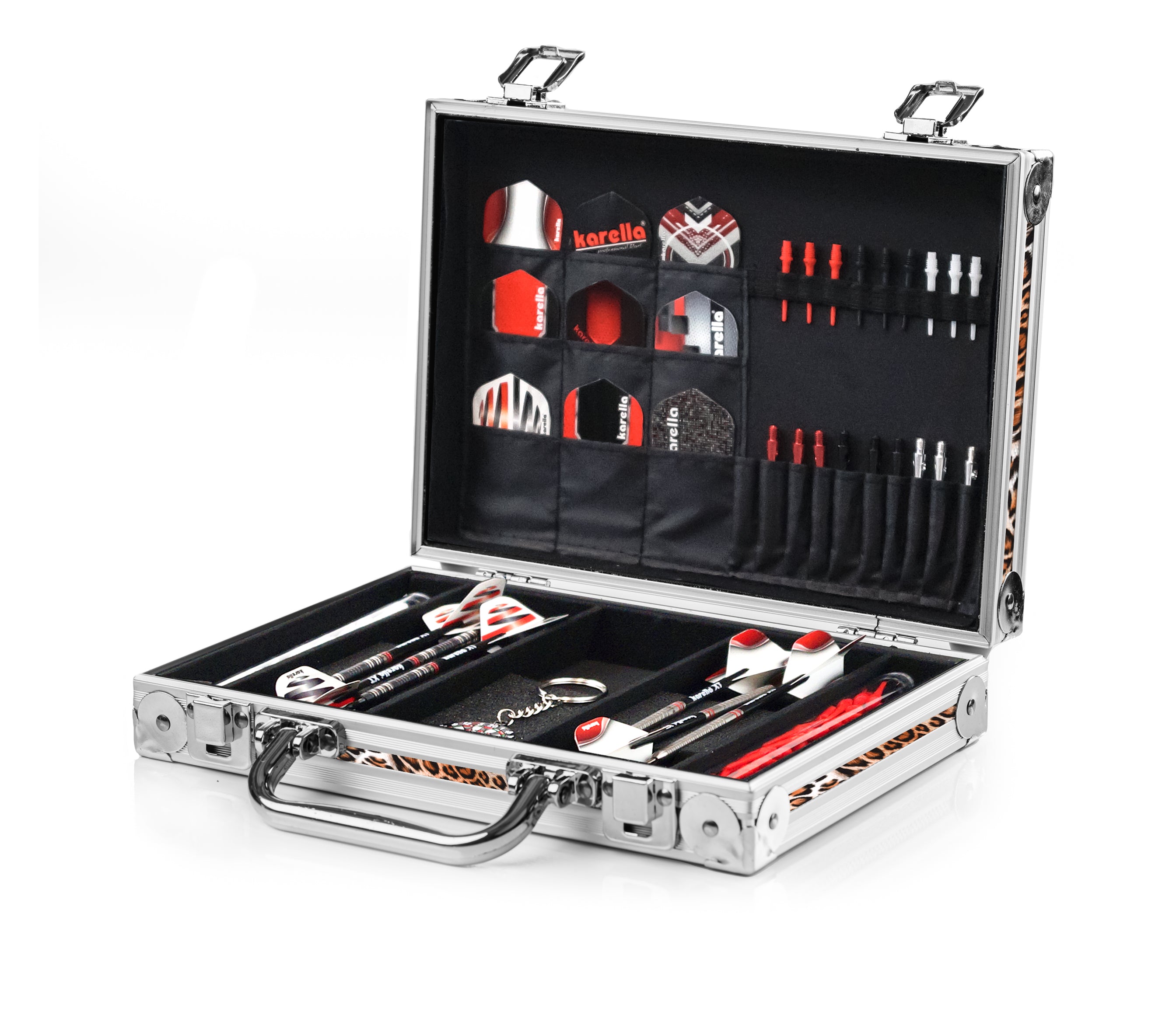 PAK - Dartkoffer Luxus - Alu LEOPARD