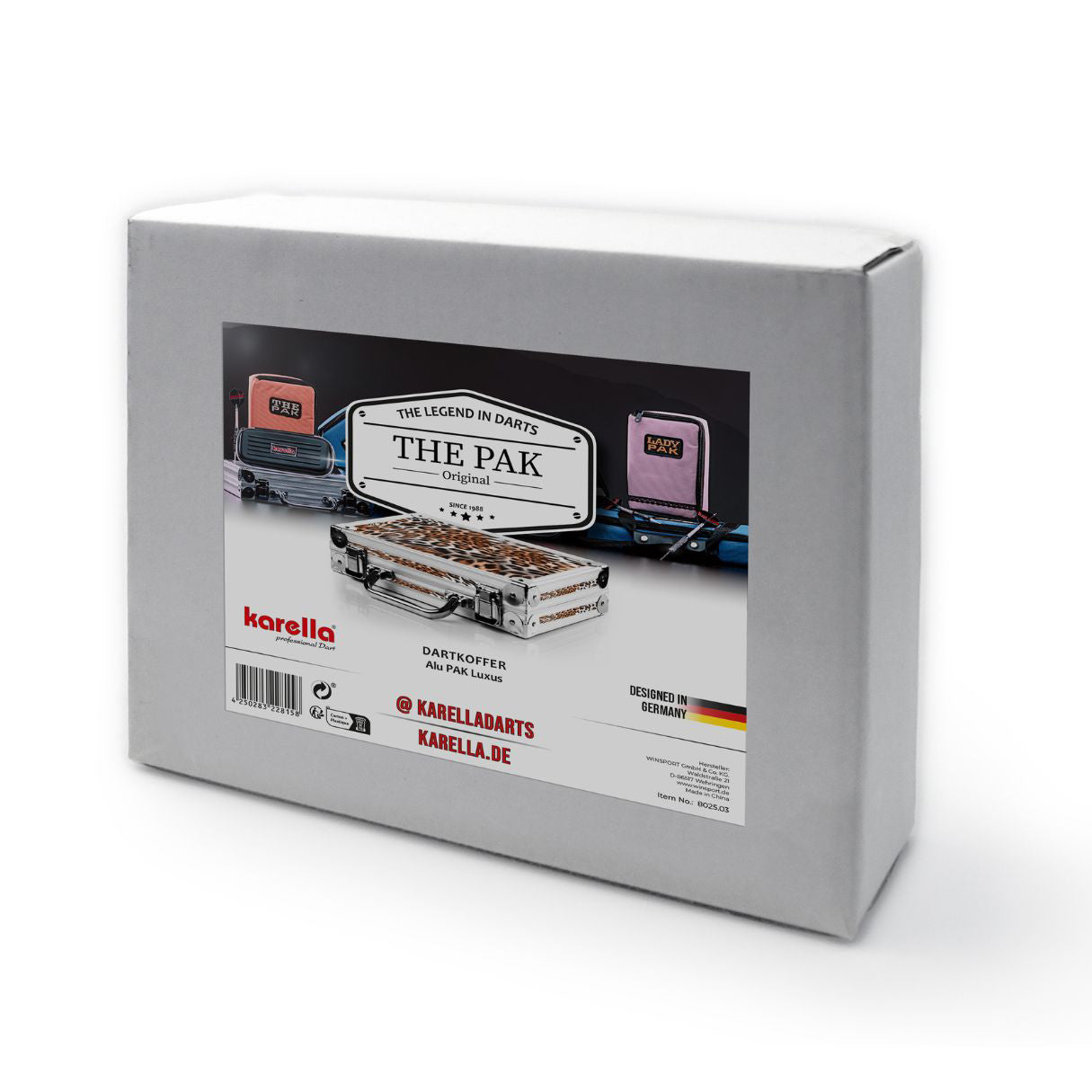 PAK - Dartkoffer Luxus - Alu LEOPARD