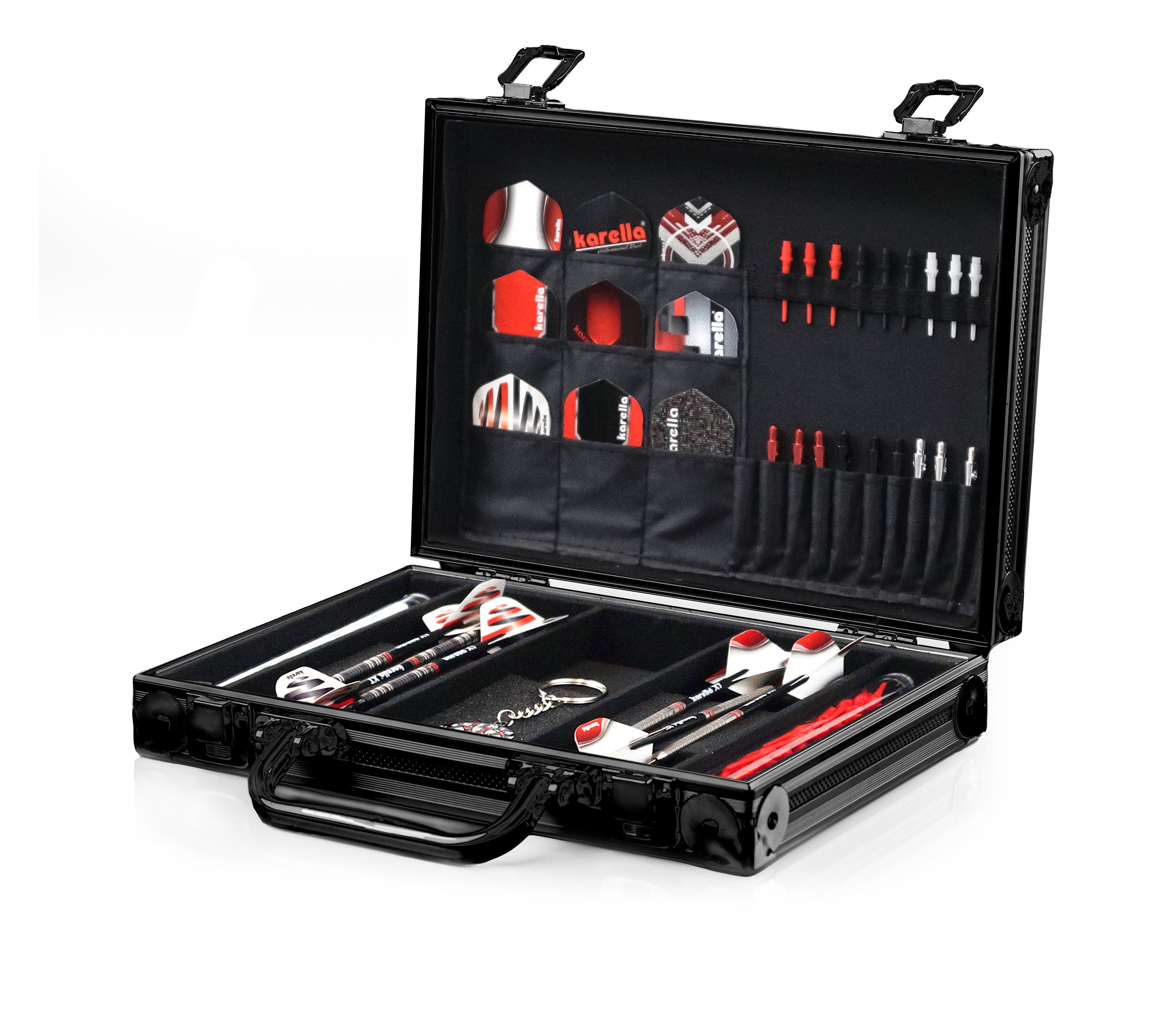 PAK - Dartkoffer Luxus - Alu schwarz