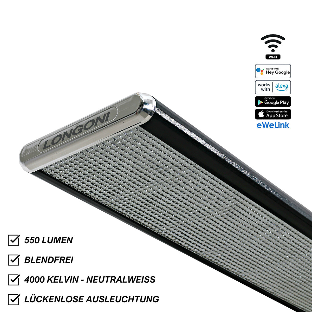 Billardleuchte Langfeld Longoni Nautilus Smart LED 7ft. – 12ft.