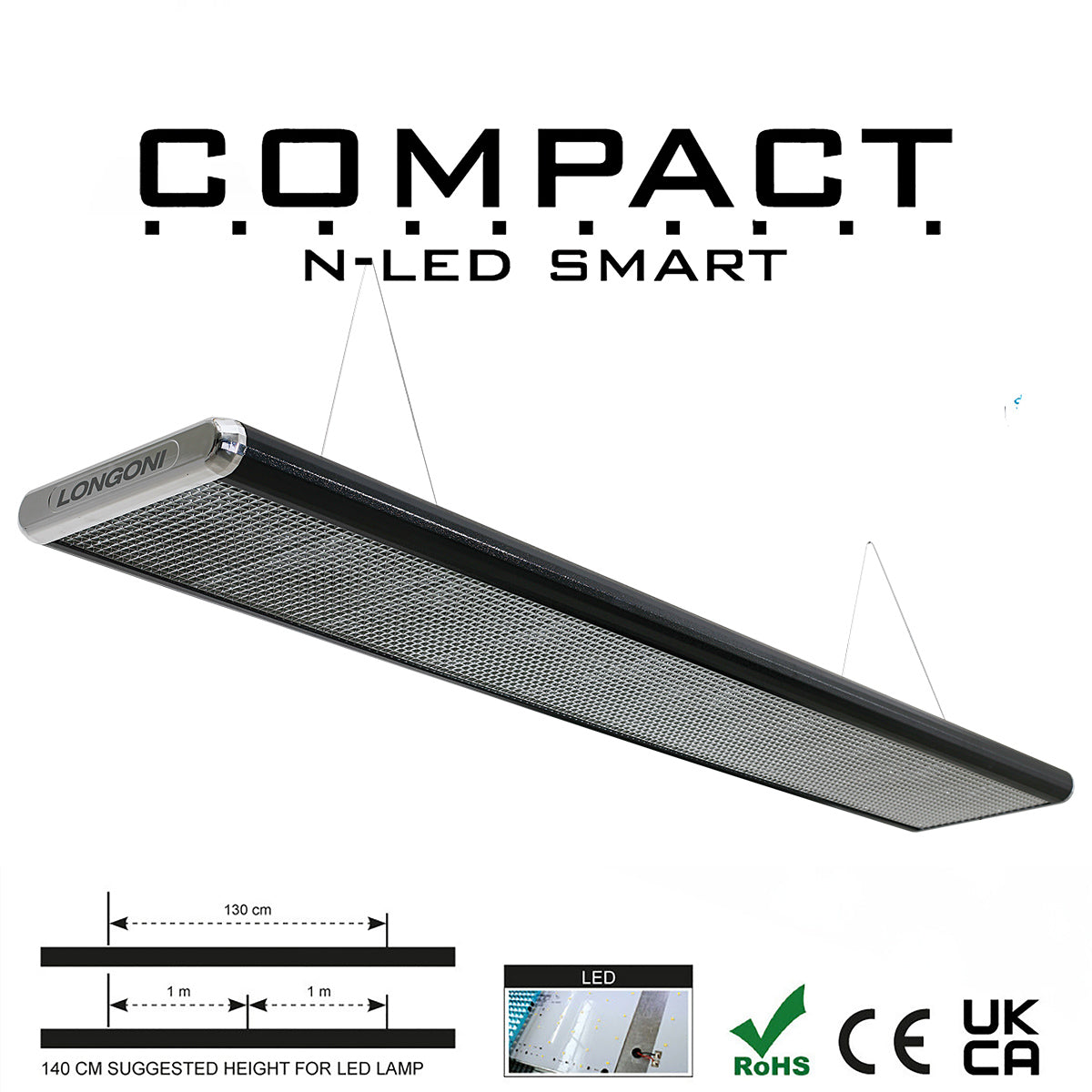 Billardleuchte Langfeld Longoni Nautilus Smart LED 7ft. – 12ft.