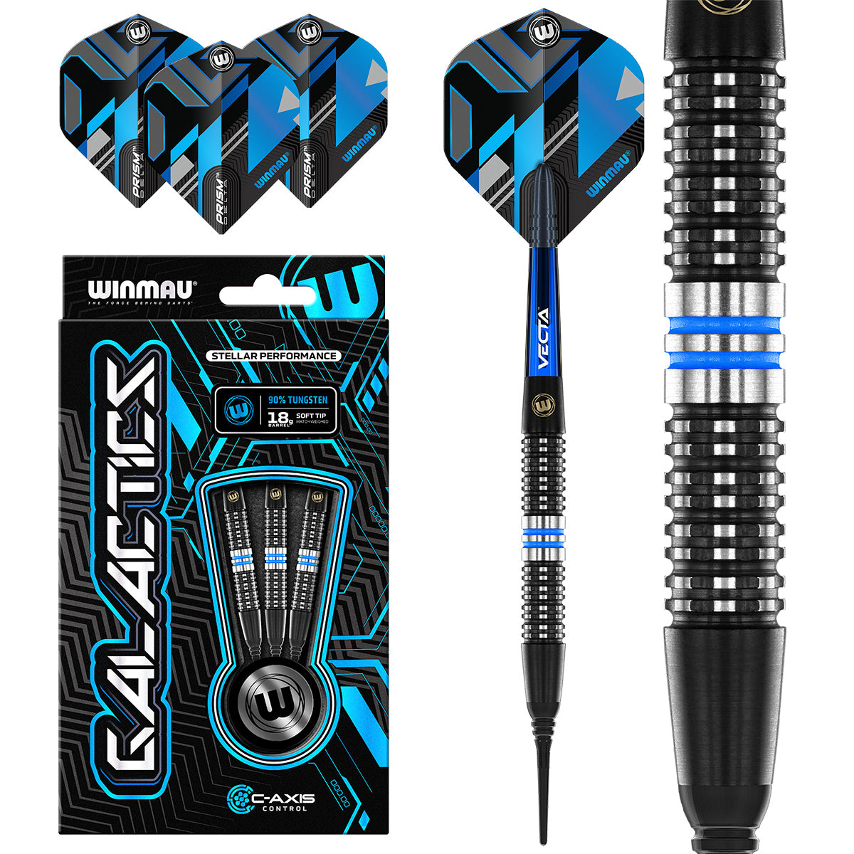 Winmau - Softdart - Galactics 20 gr.
