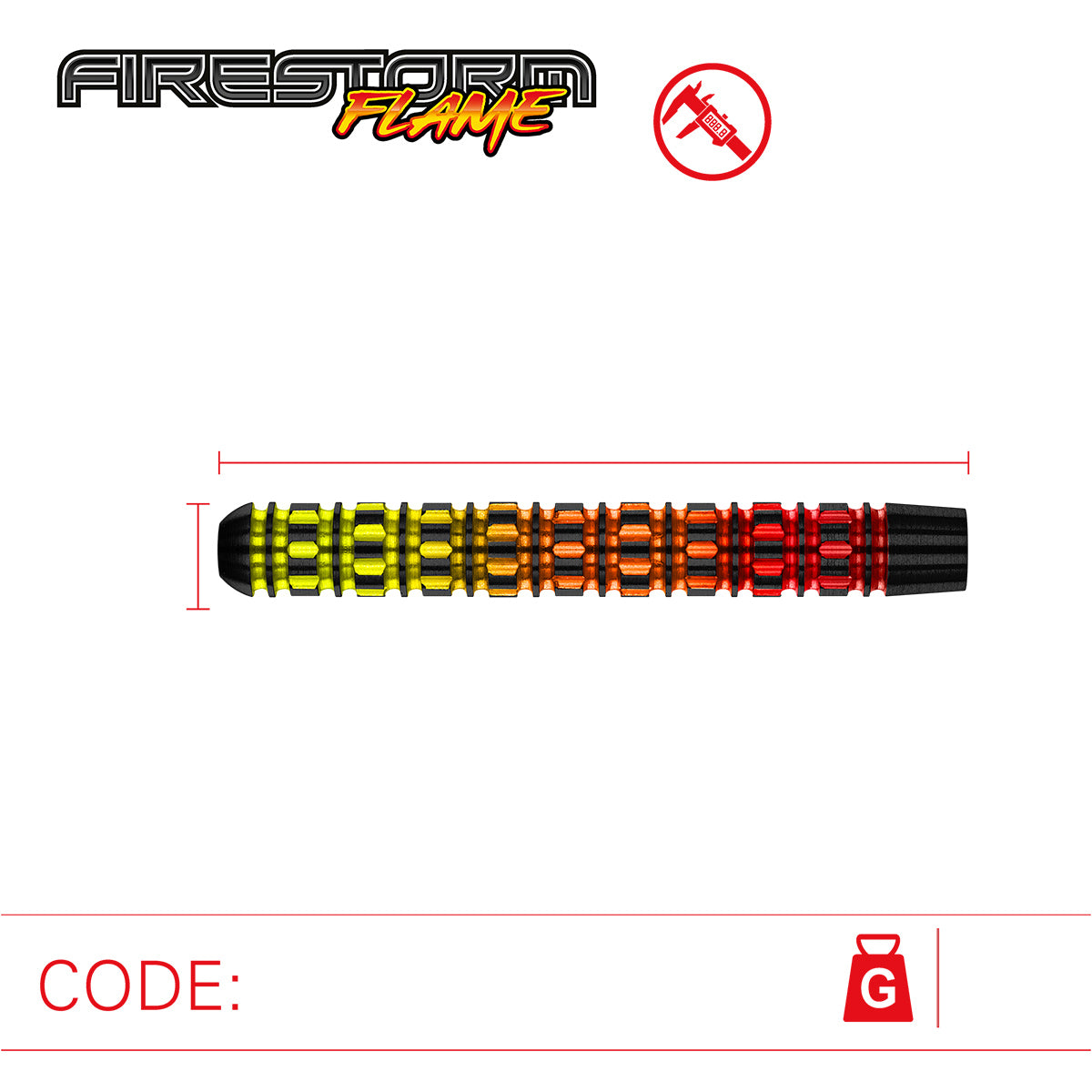 Winmau - Steeldart - Firestorm Flame