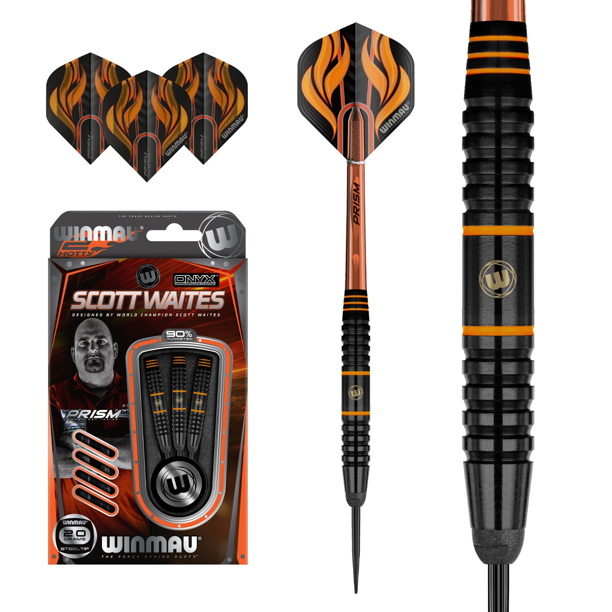 Winmau - Steel-/Softdart - Scott Waites Conversion-Set 20 gr.