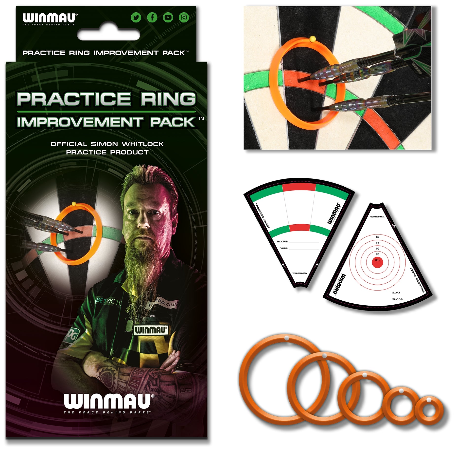 Winmau - Trainingsringe/Practice Rings - S. Whitlock