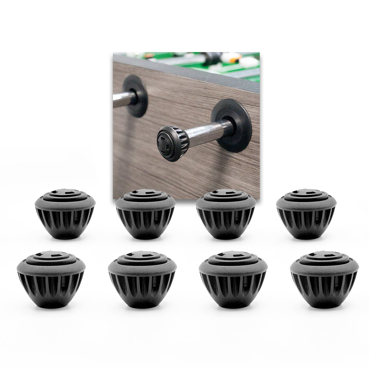 Bandito - Endkappen Safety für 13 mm Kickerstangen Set (8 St.)