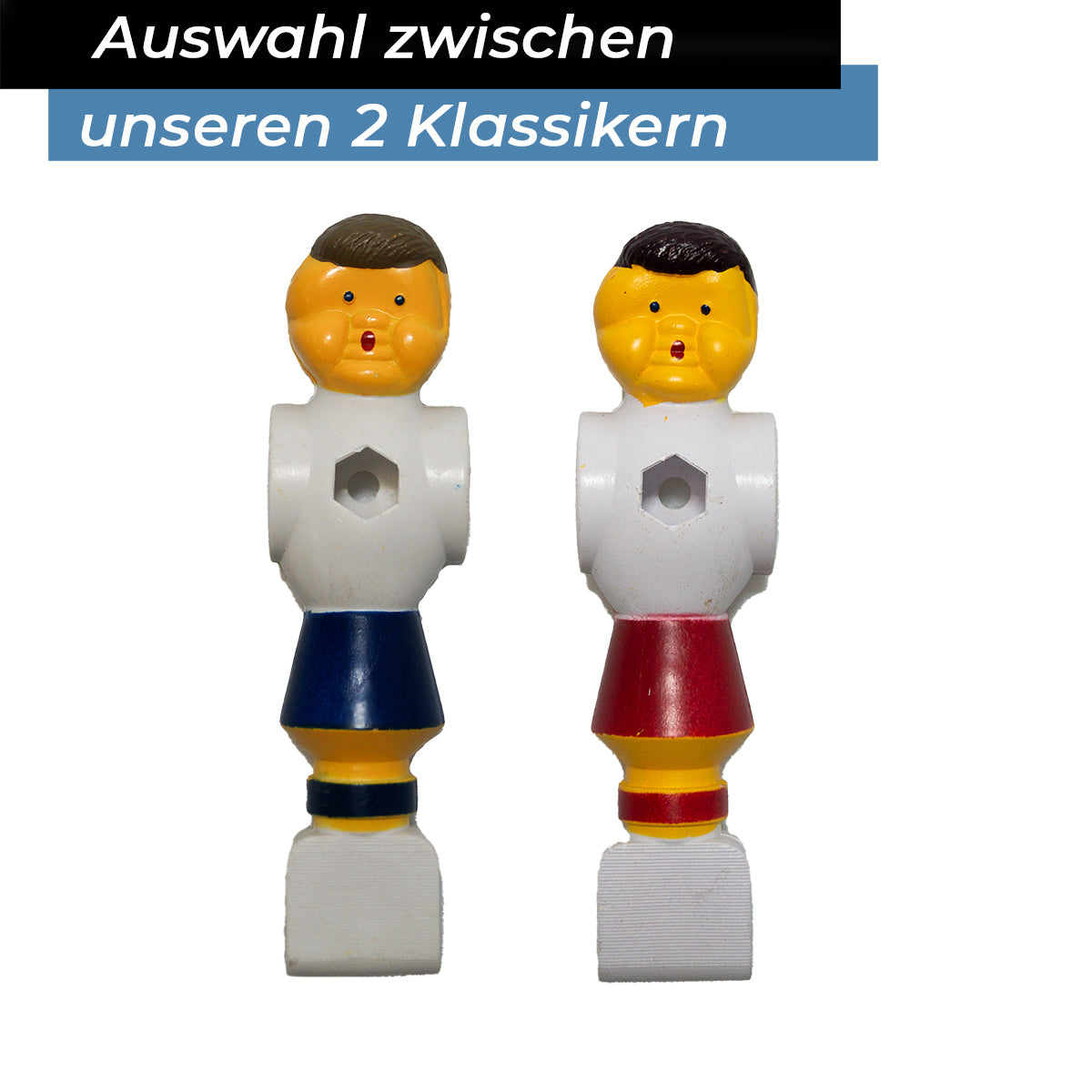 Bandito - Kickerfigur Champion weiß/blau für 16 mm Kickerstangen (11 St.)