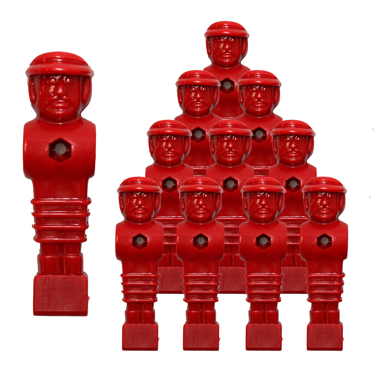 Bandito - Kickerfigur MasterCup rot für 16 mm Kickerstangen (11 St.)