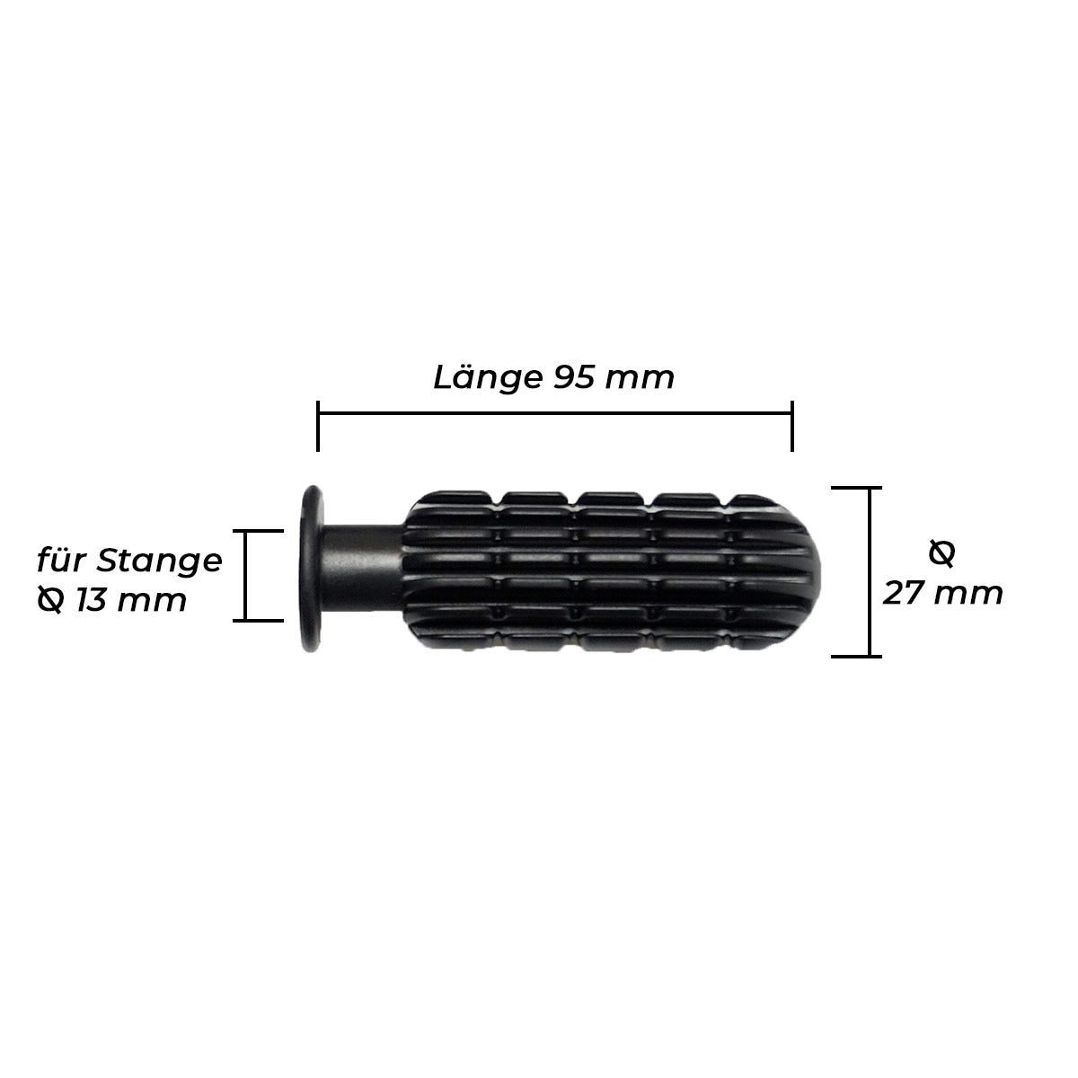 Bandito - Kickergriff Hobby für 13 mm Stangen