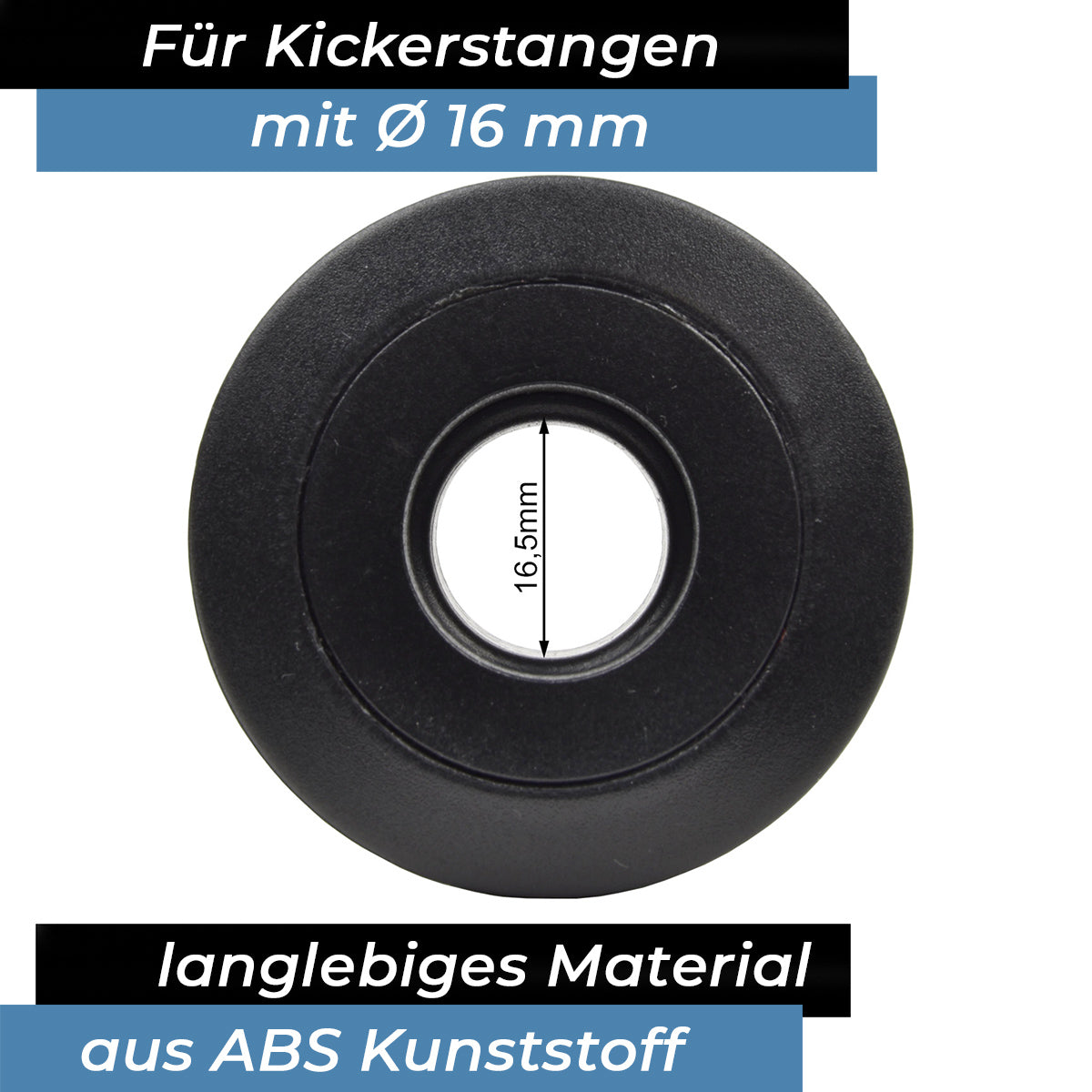 Bandito - Kugellager Universal für 16 mm Kickerstange Seitenwände 25 - 32 mm Tischset (16 St.)
