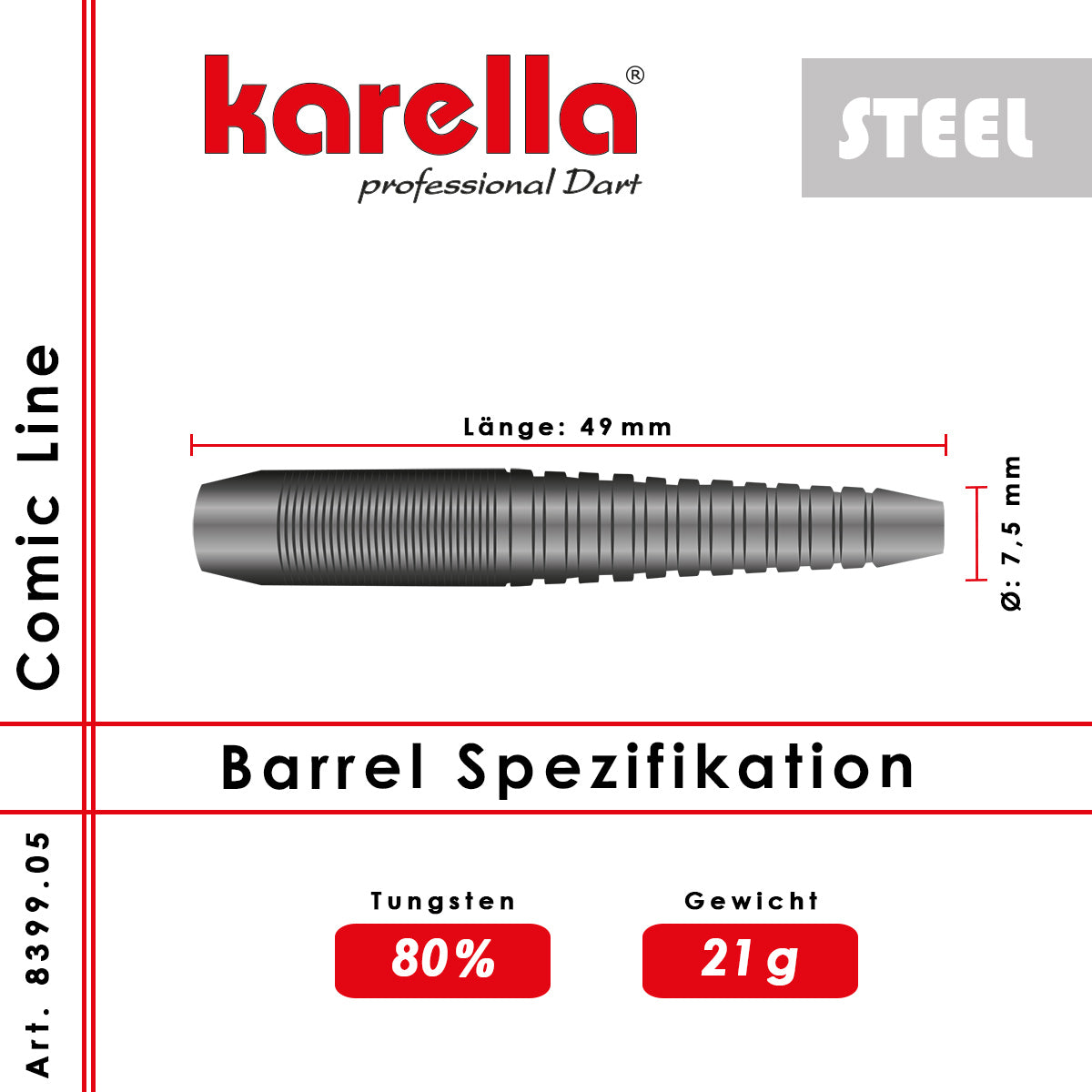 Karella - Steeldart - Comic Line CL-5 21 gr.