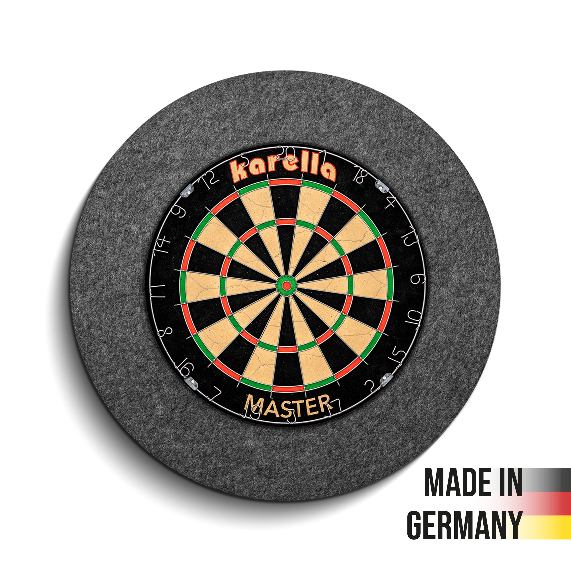 Karella - Schallschutz für Steeldartboards mit integriertem Surround/Auffangring