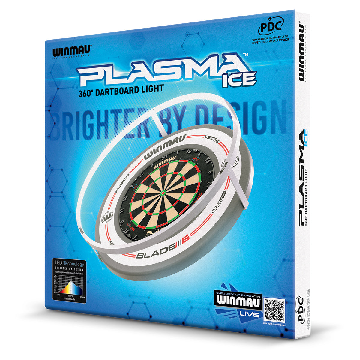Winmau - Dartboard Beleuchtung - Plasma Light ICE