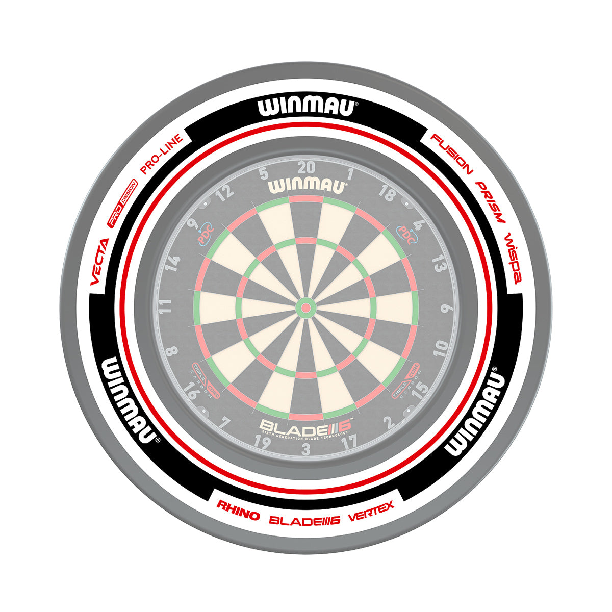 Winmau - Surround - Advance white/red