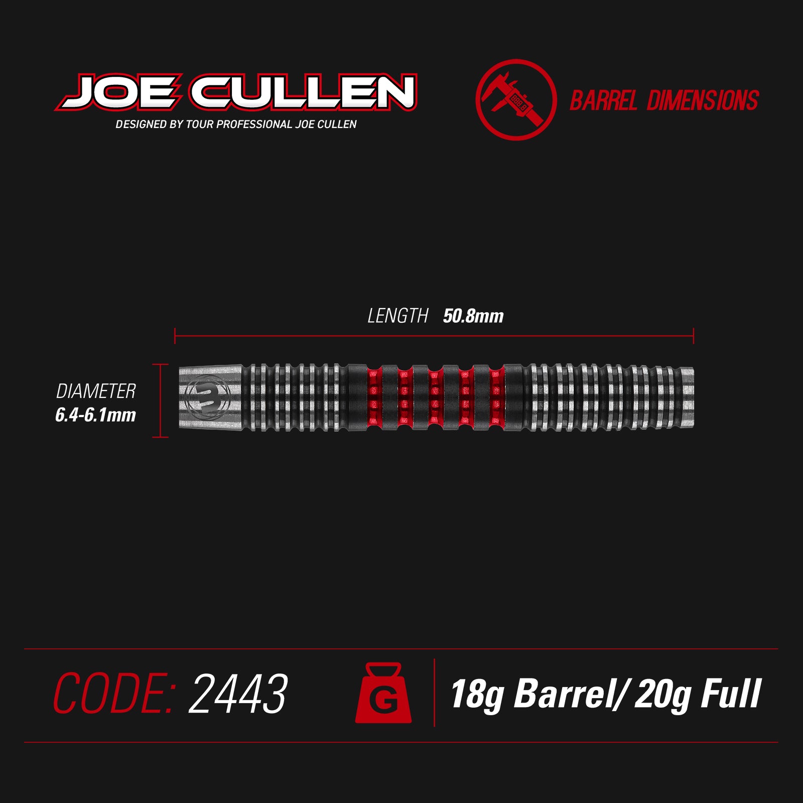 Winmau - Softdart - Joe Cullen Ignition 20 gr.