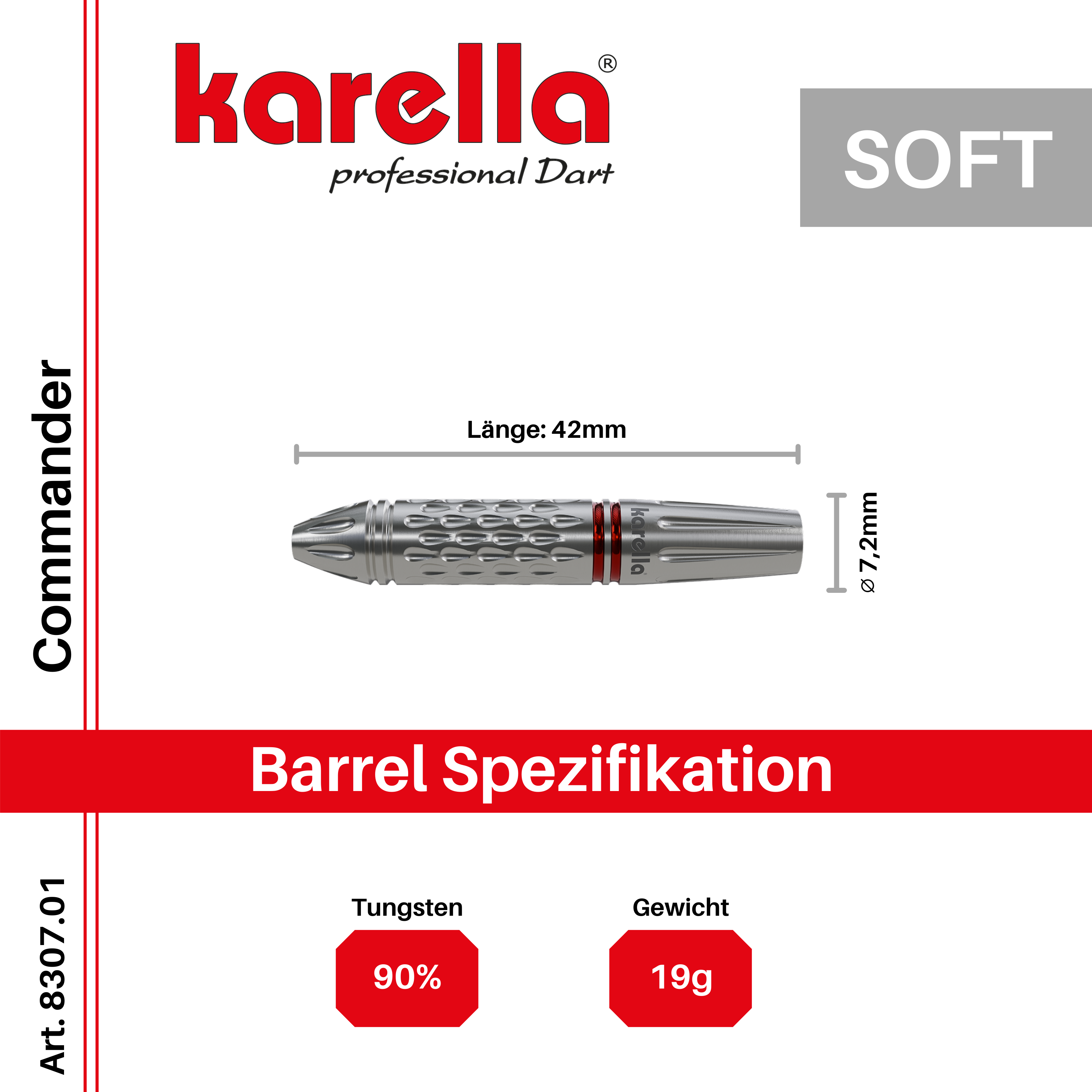 Karella - Softdart Commander 90% Tungsten