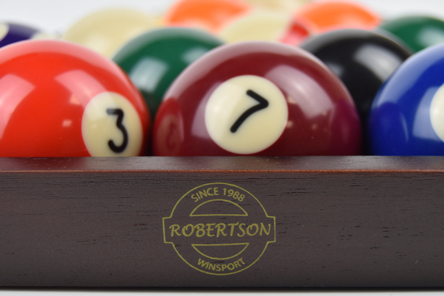 Kugeln Robertson Set inkl. Triangel, Kreide und Reiniger
