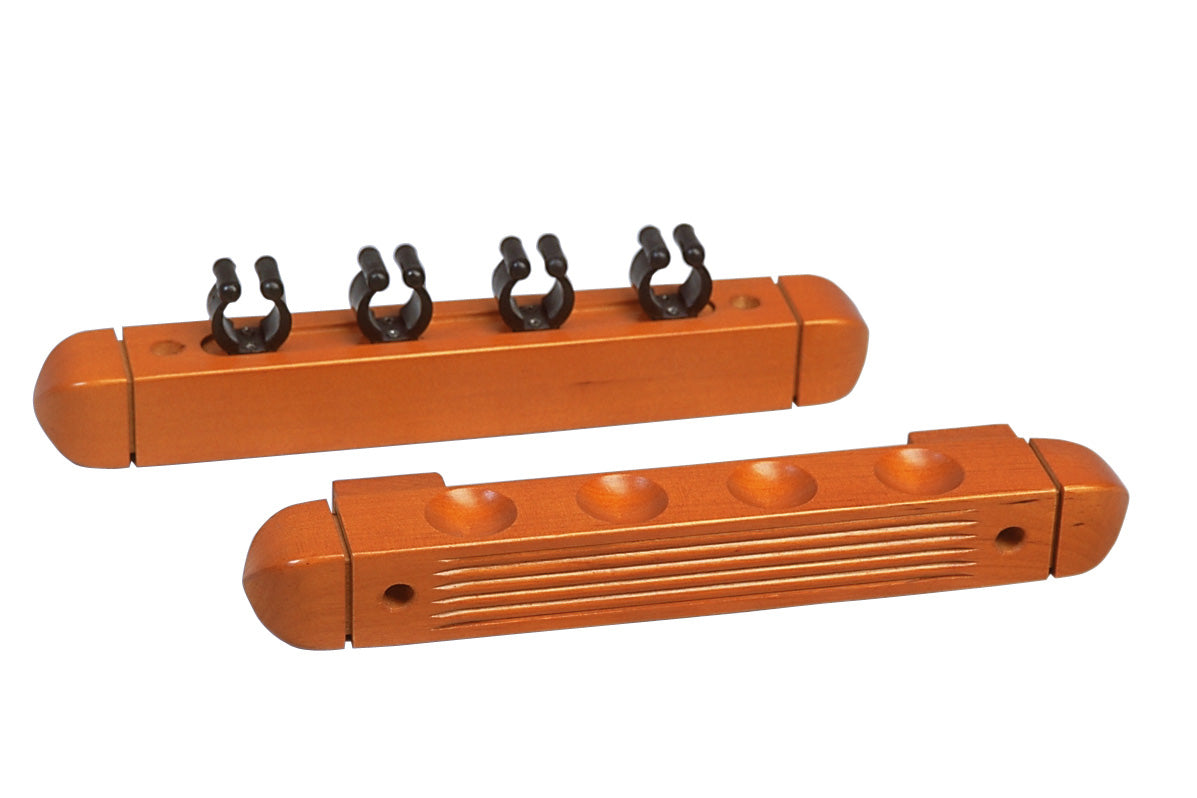 Billardqueue Wandhalter braun 2-tlg. für 4 Queues