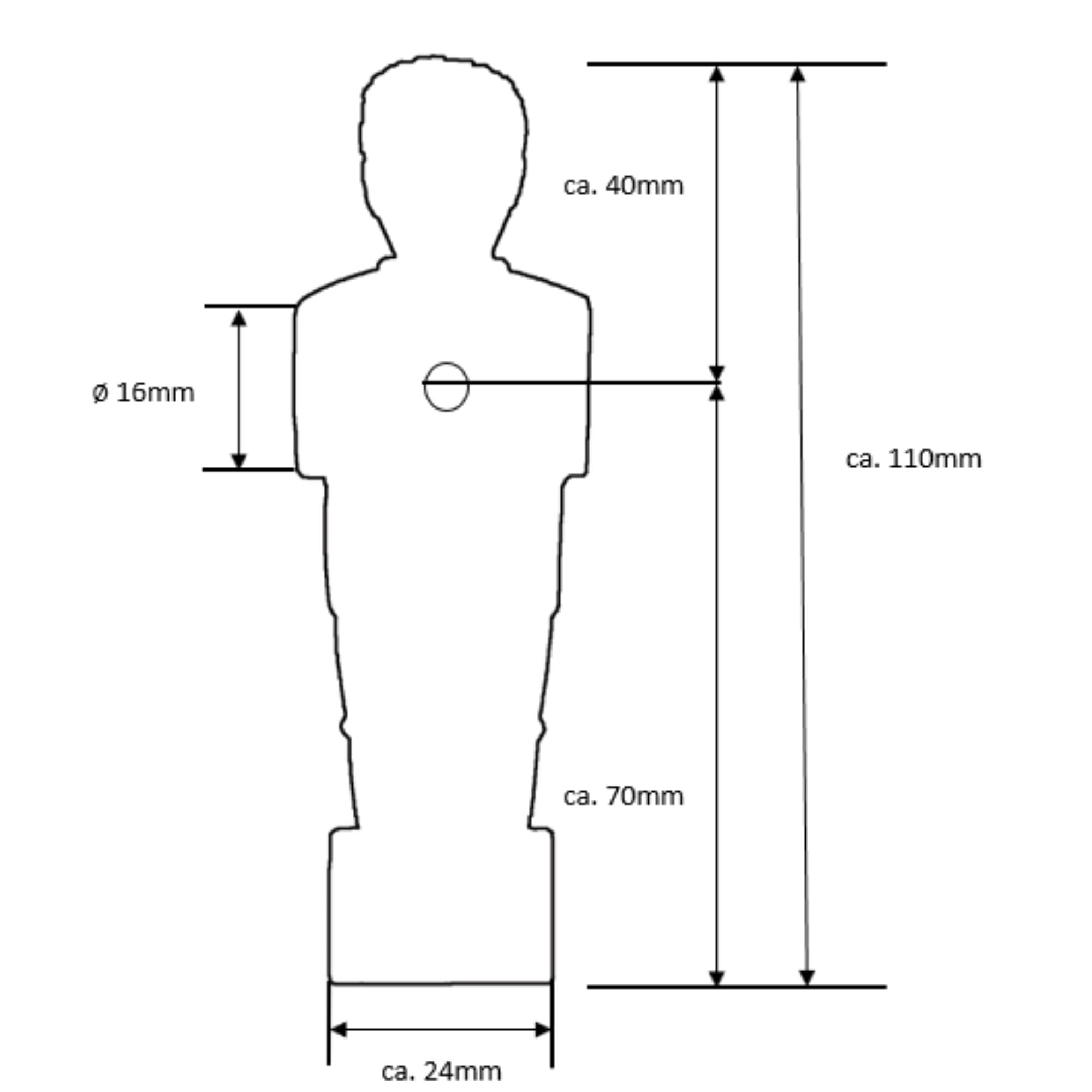 Kickerfigur  PROFI 16 mm