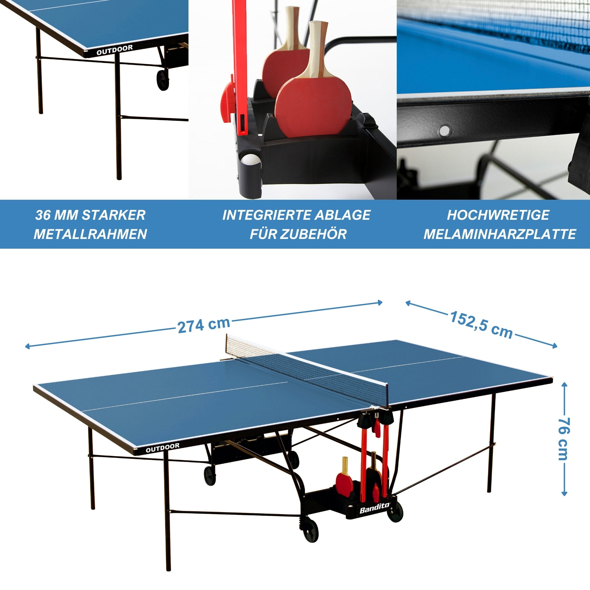 Tischtennisplatte Bandito Outdoor