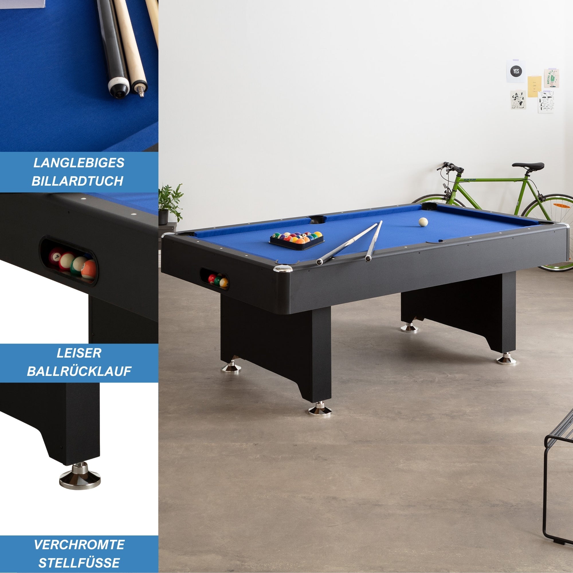 Winsport - Billardtisch - Blackstar