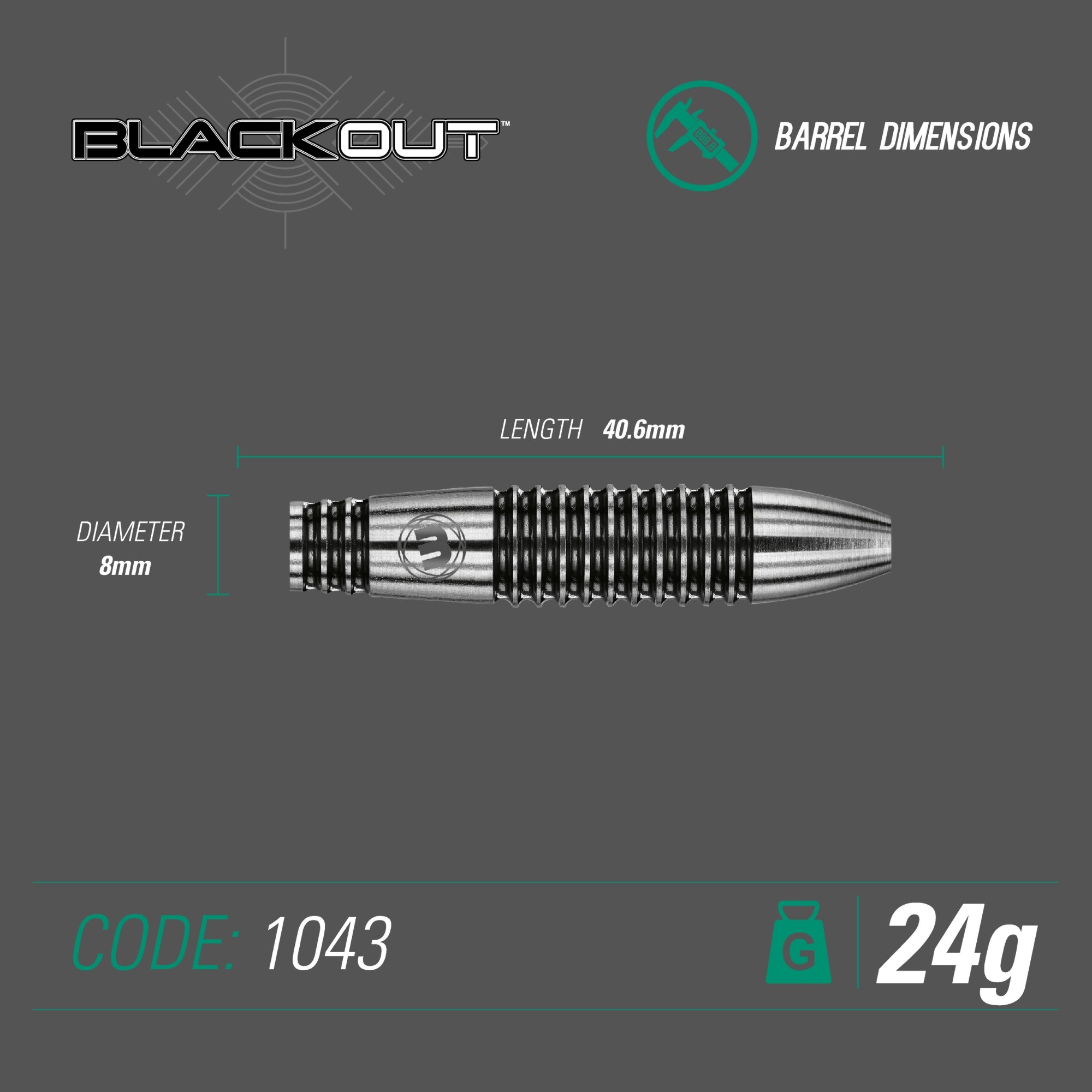 Winmau - Steeldart - Blackout
