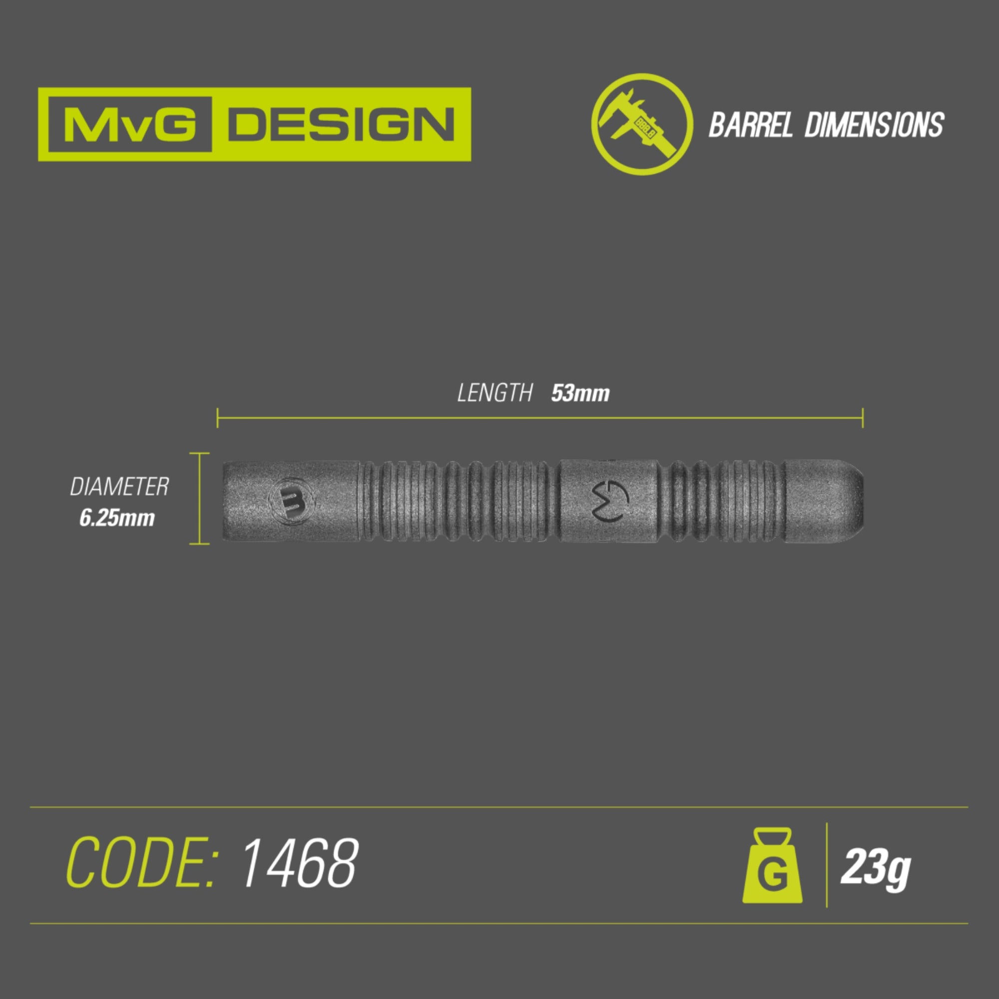 Winmau - Steeldart - MvG Exact 23 gr.