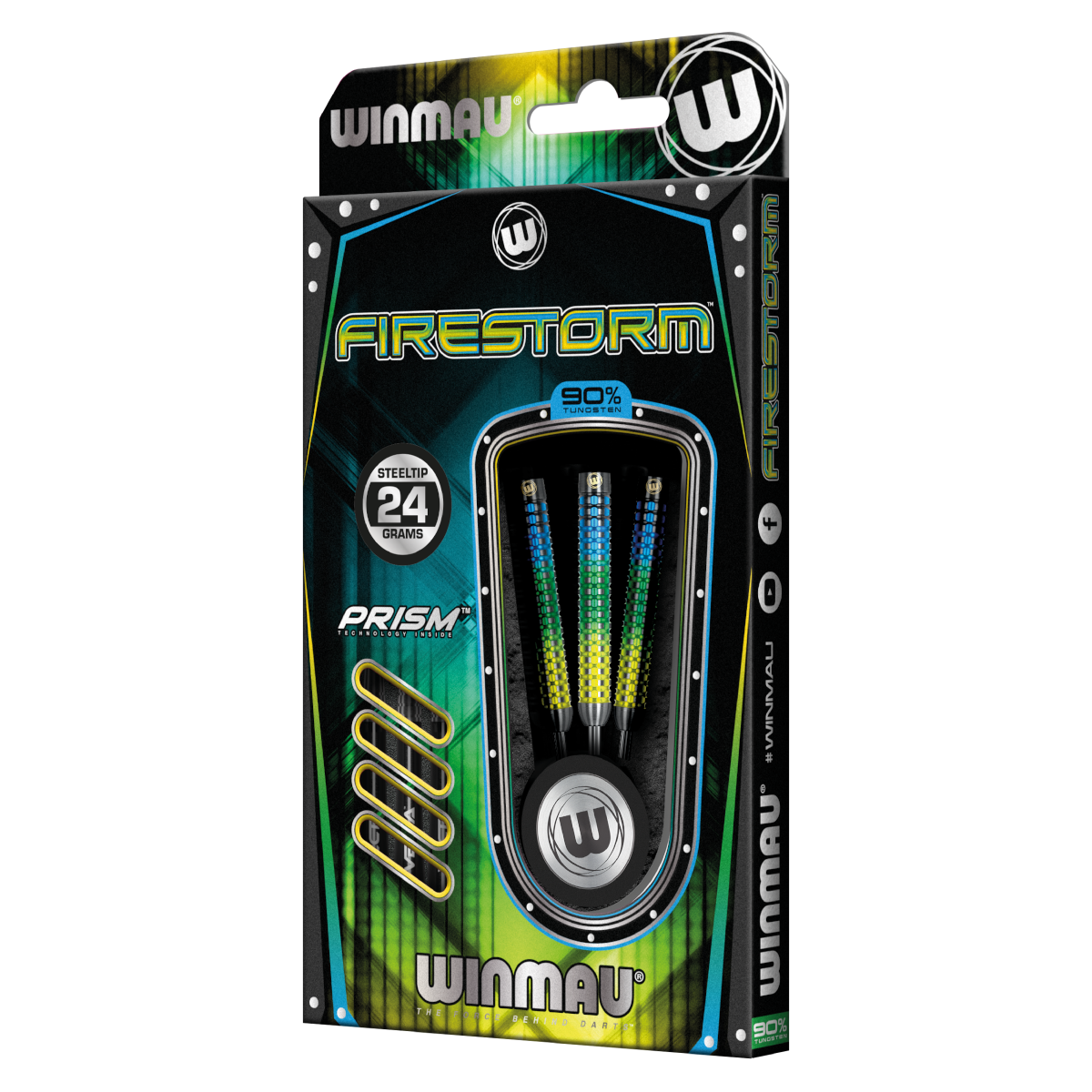 Winmau - Steeldart - Firestorm 24 gr.