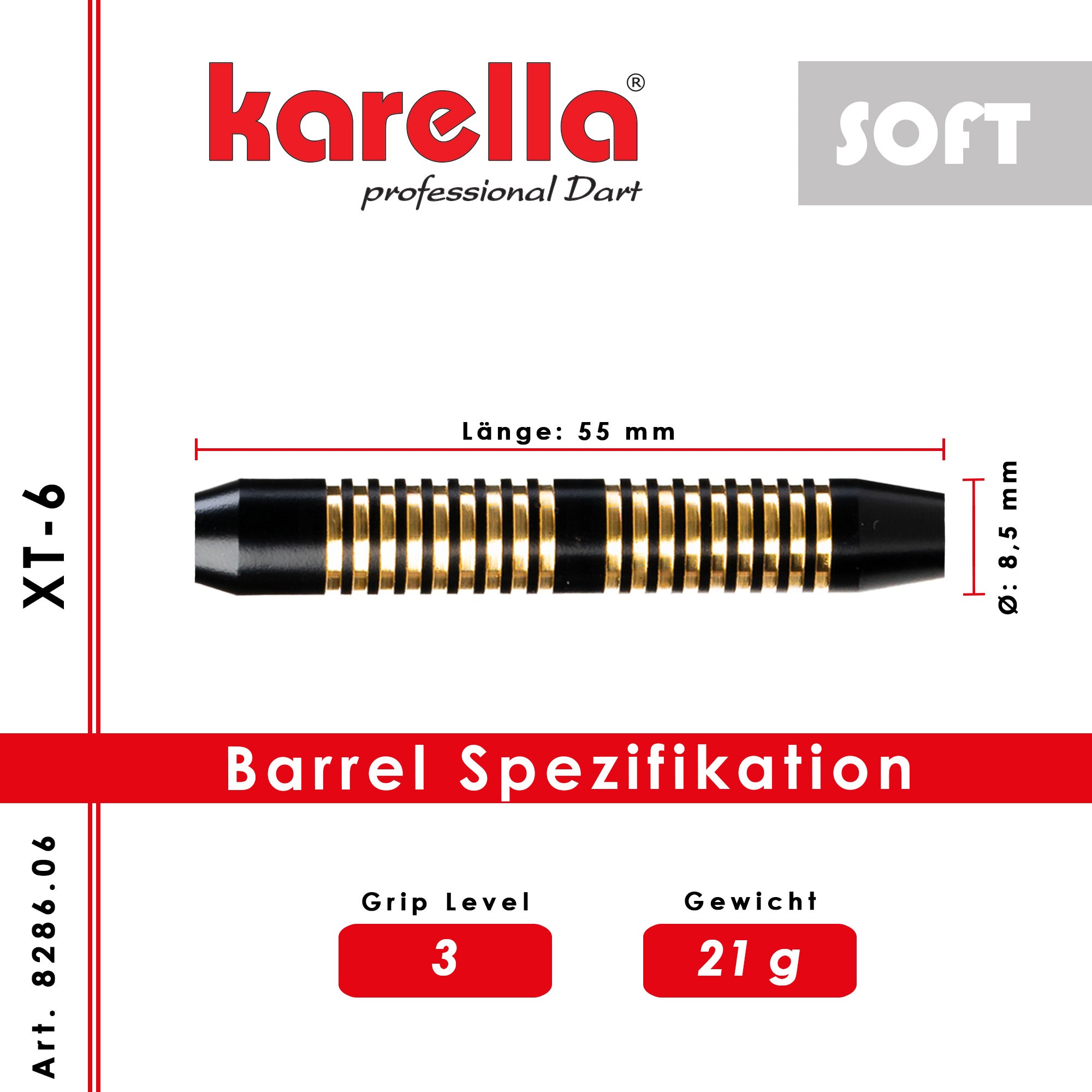 Karella - Softdart - XT-6 21 gr.