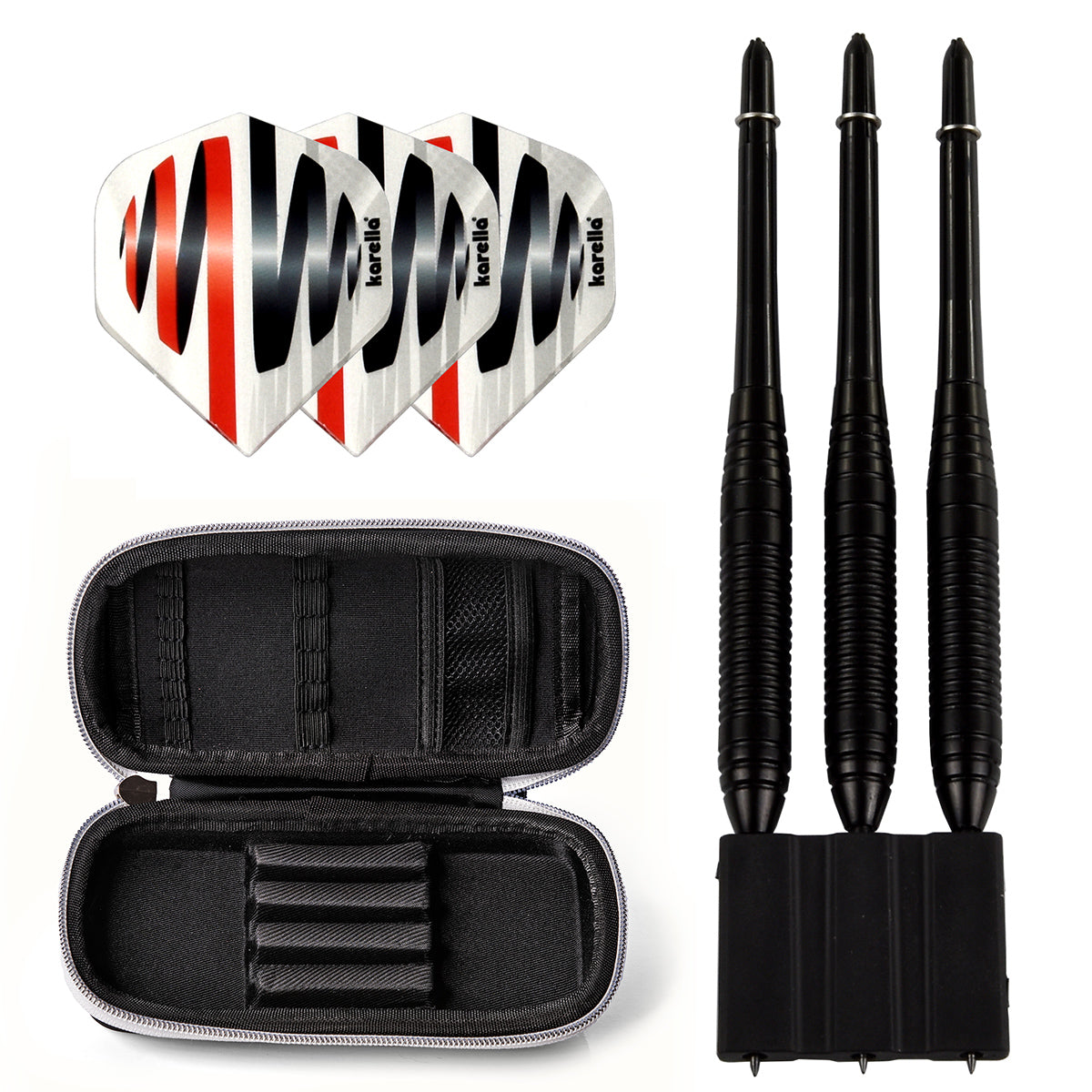 Karella - Dartset - Winner Blackstar - Steeldart inkl. Dartcase