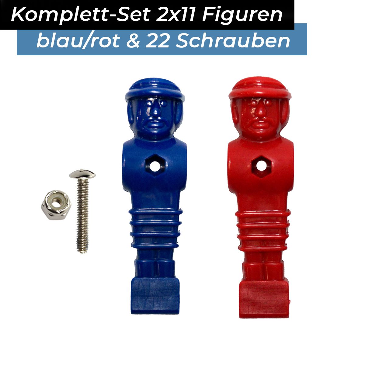 Bandito - Kickerfigur MasterCup Komplettset inkl. Schrauben/Muttern (2x11St.)