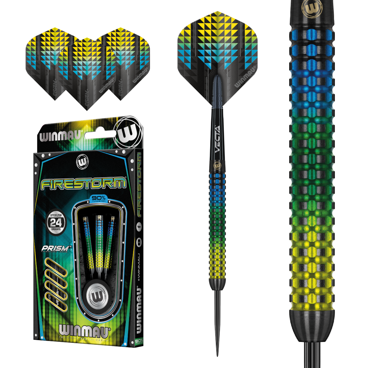 Winmau - Steeldart - Firestorm 24 gr.