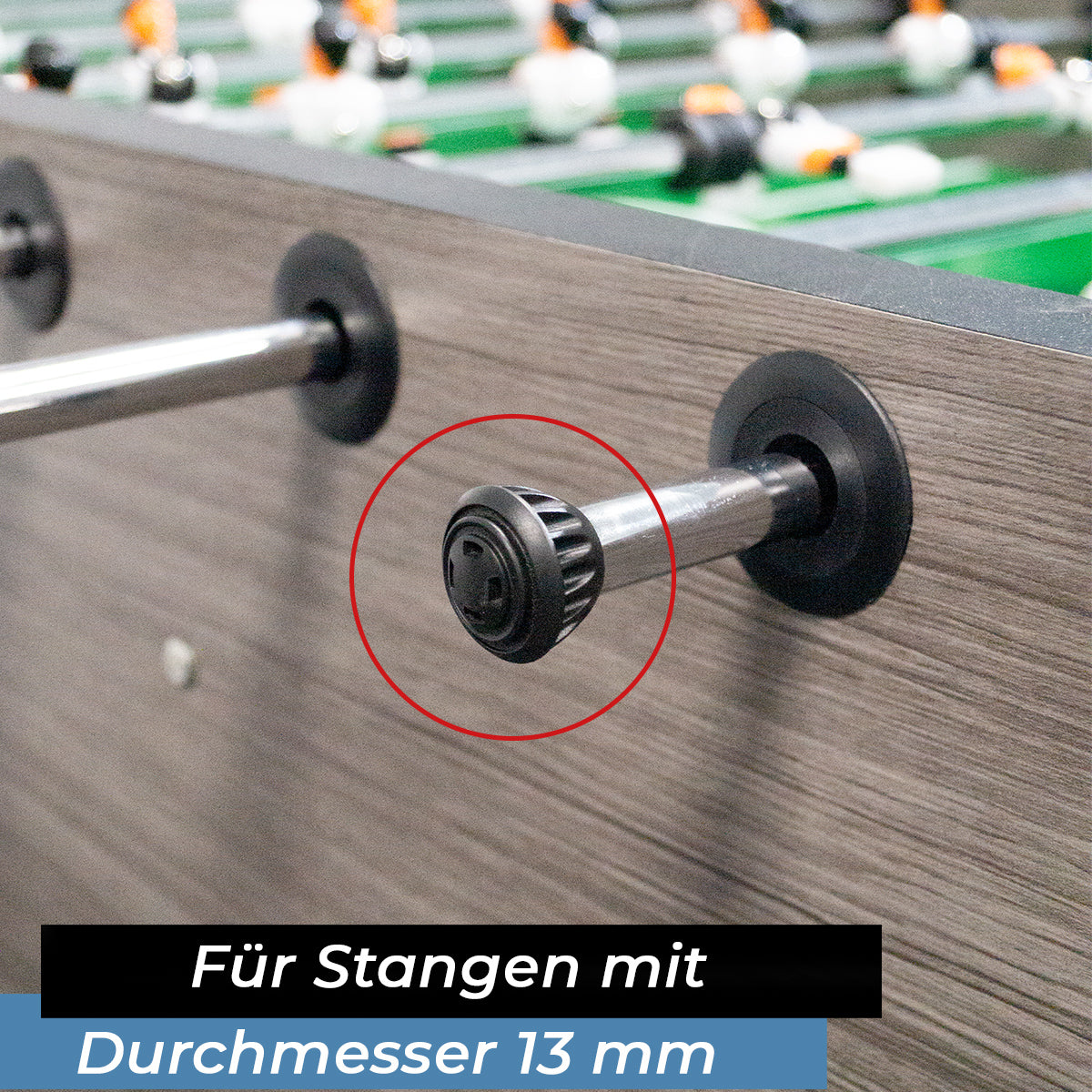 Bandito - Endkappen Safety für 13 mm Kickerstangen Set (8 St.)