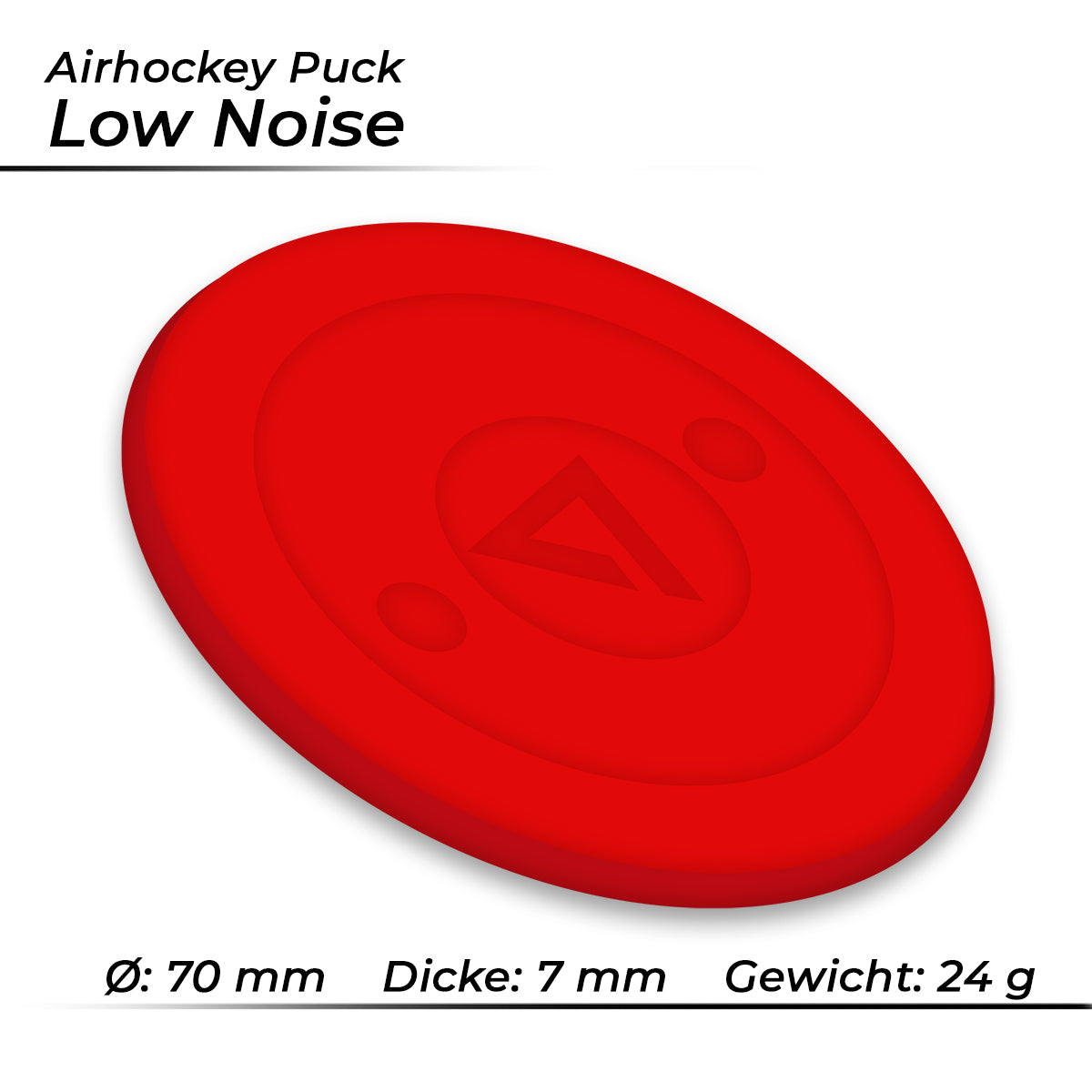 Airhockey Puck Low Noise 70 mm Set (3St.) 