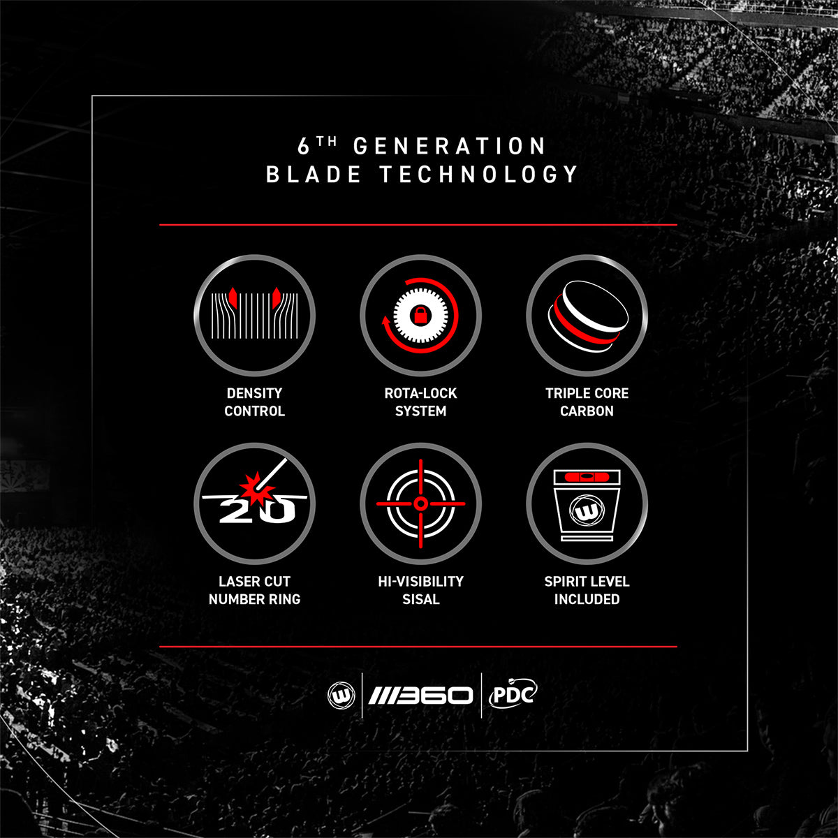 Winmau - Dartboard Blade 6 360°