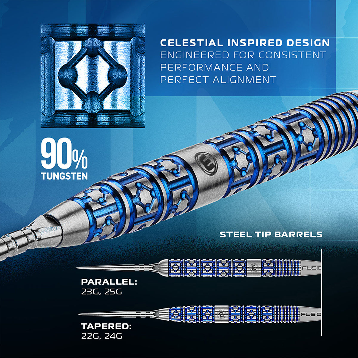 Winmau - Steeldart Lunaris 24 gr.